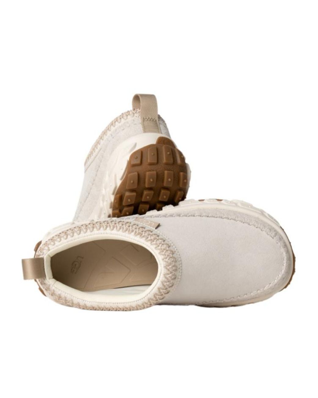 Ugg White Venture Daze Platform Contrast Stitched Slippers