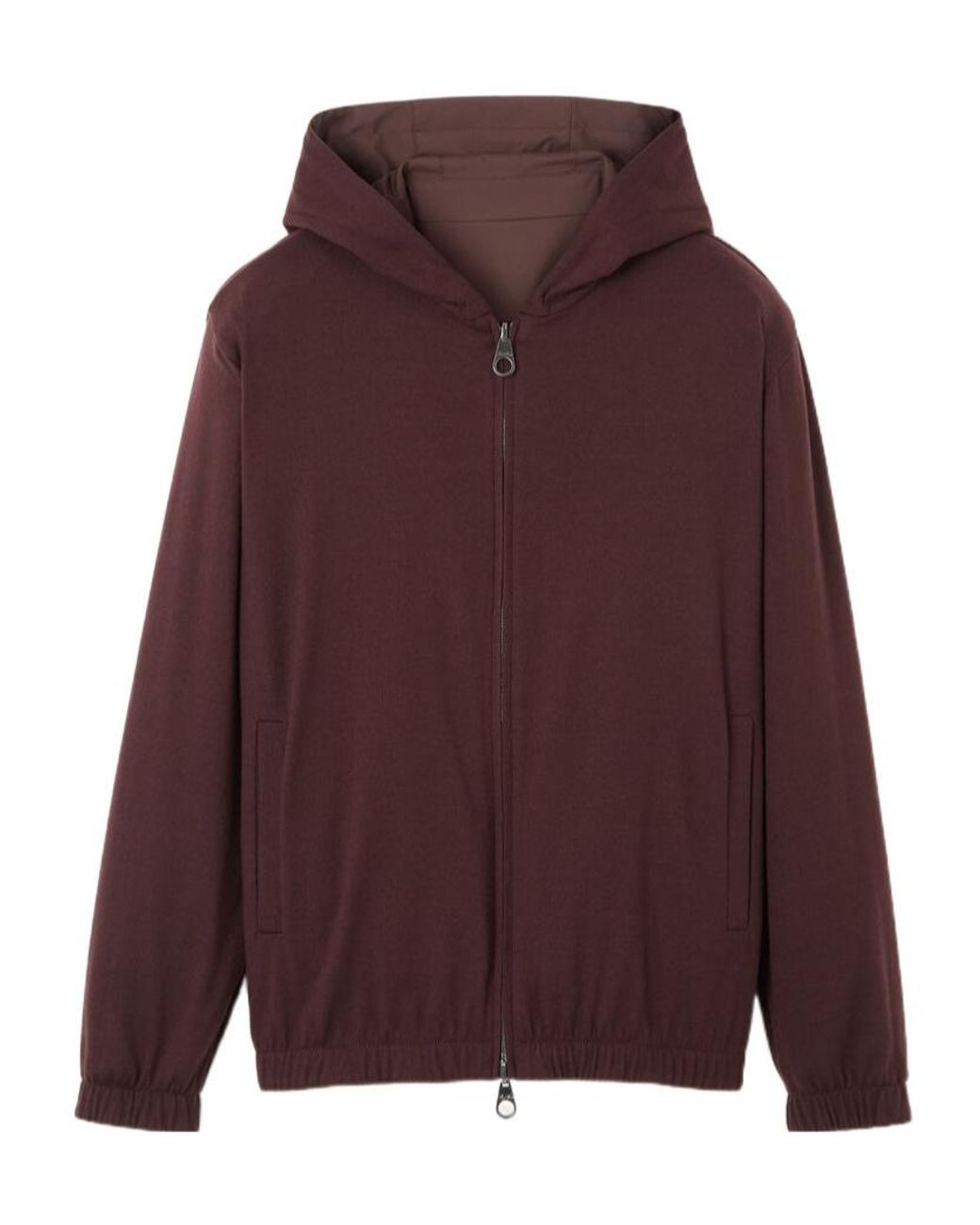 Loro Piana Brown Double-Sided Hooded Pilot Jacket for men