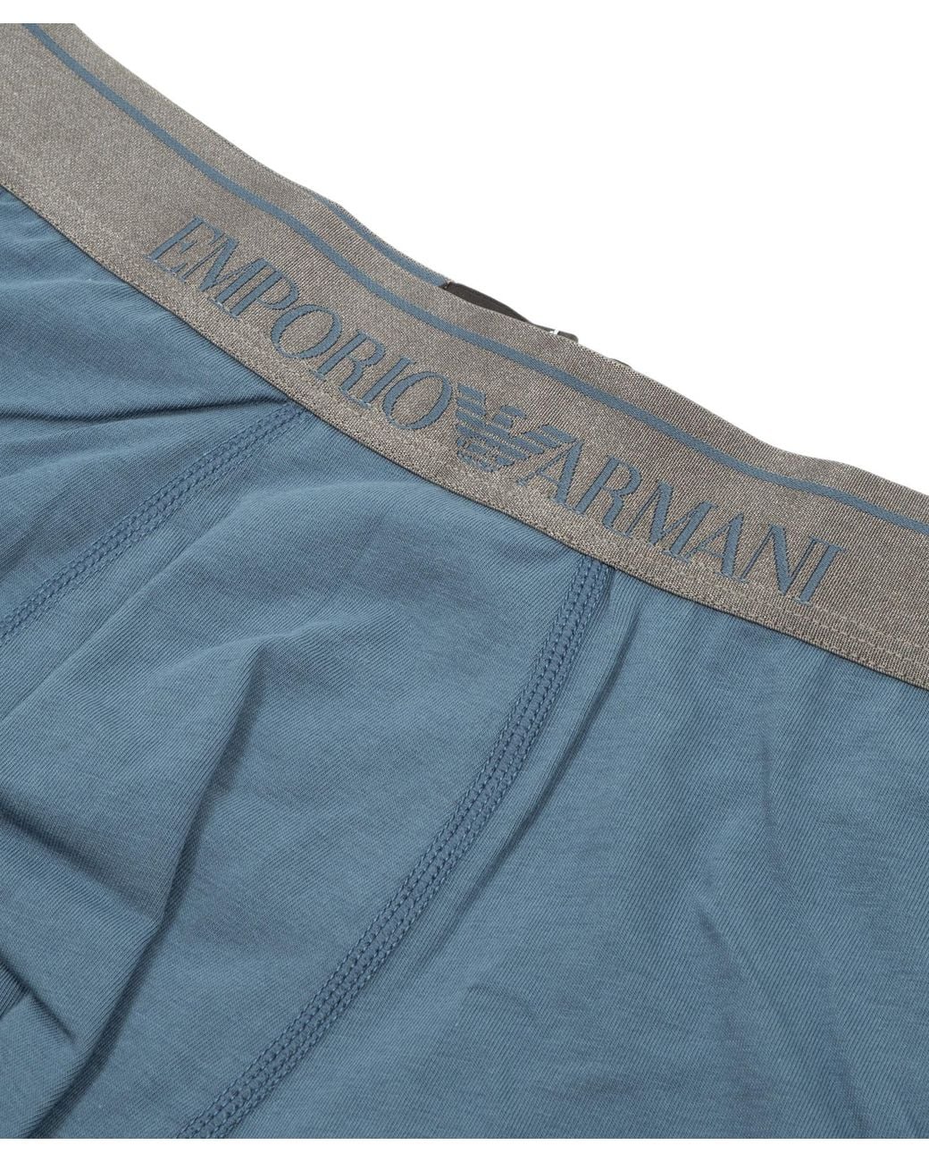 Emporio Armani Blue Elastic Waist Underwear for men