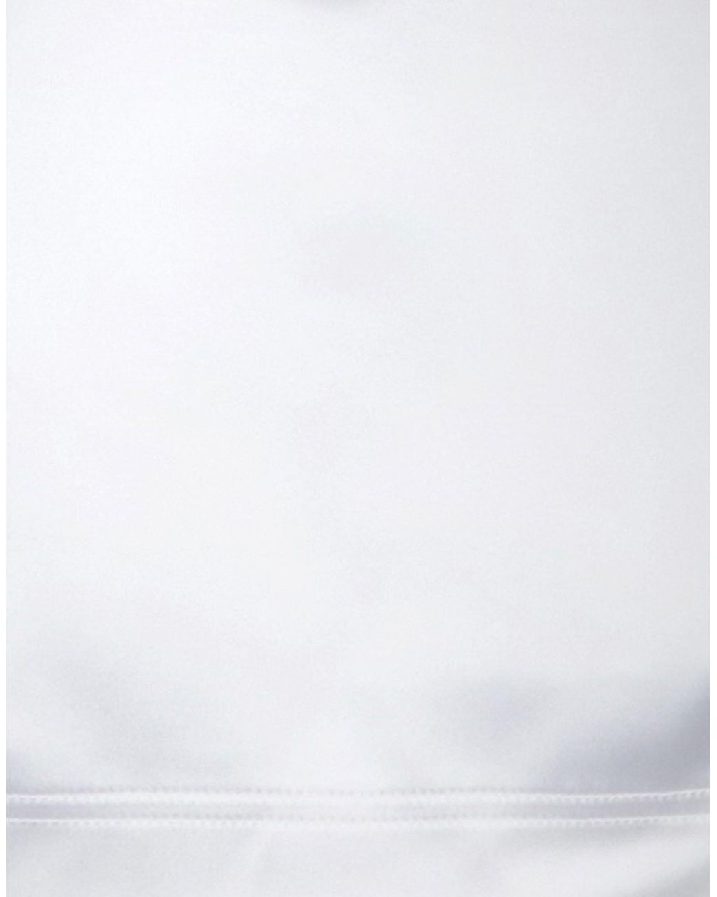 Dolce & Gabbana White Solid-Colored Satin Long-Sleeve Cover-Up