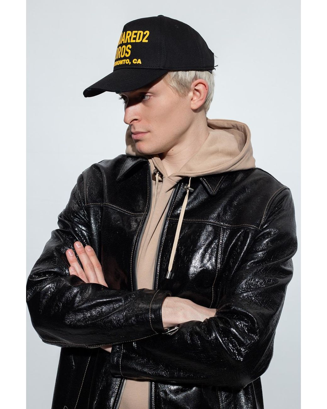 DSquared² Black Logo Hat for men