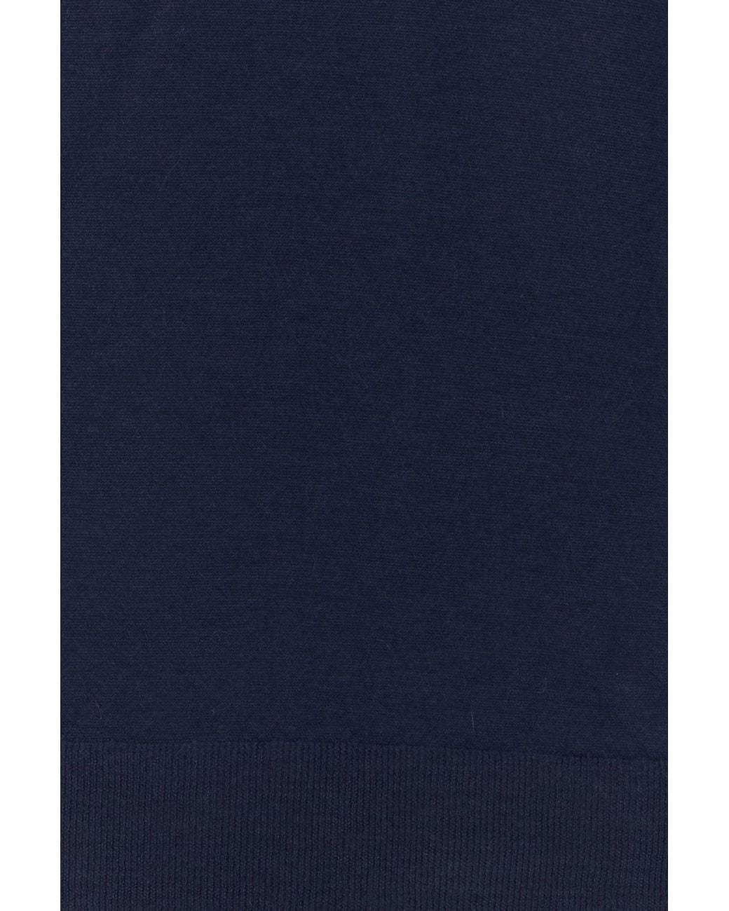 Brunello Cucinelli Blue Crewneck Knitted Sweater for men