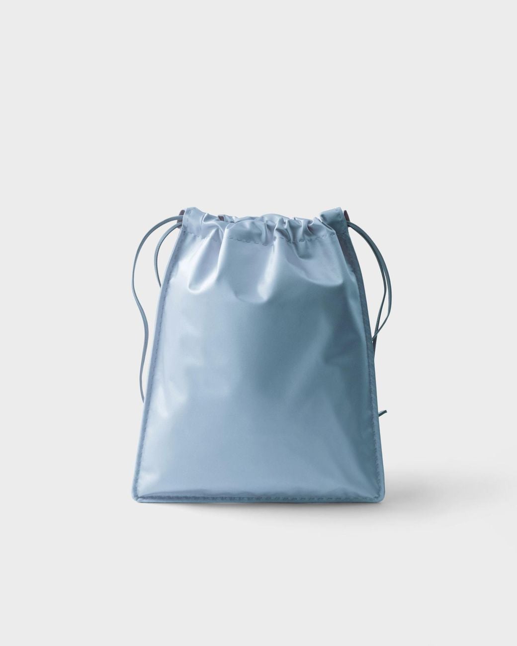 Prada Blue Drawstring Clutch