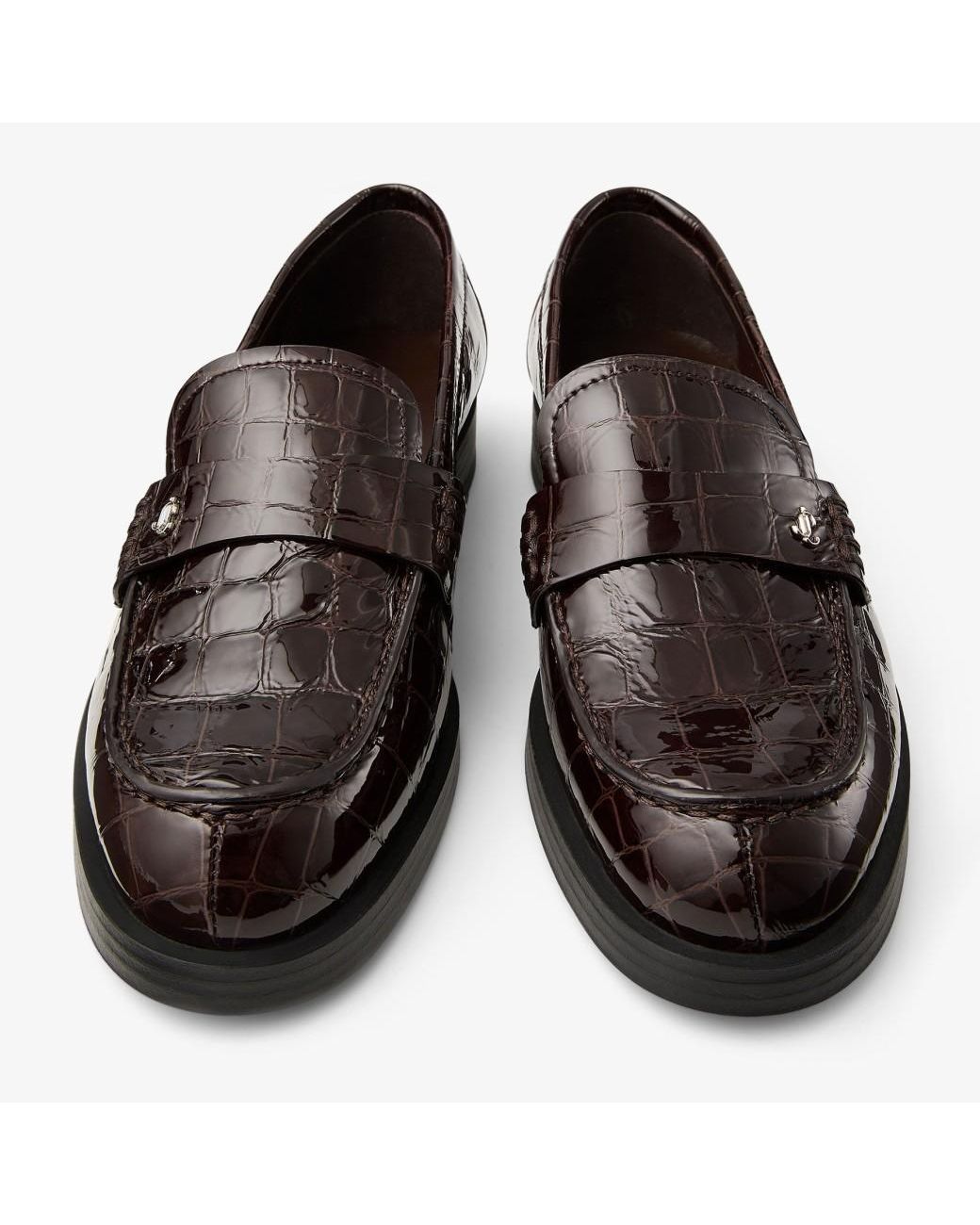 Jimmy Choo Brown Ivy Loafers