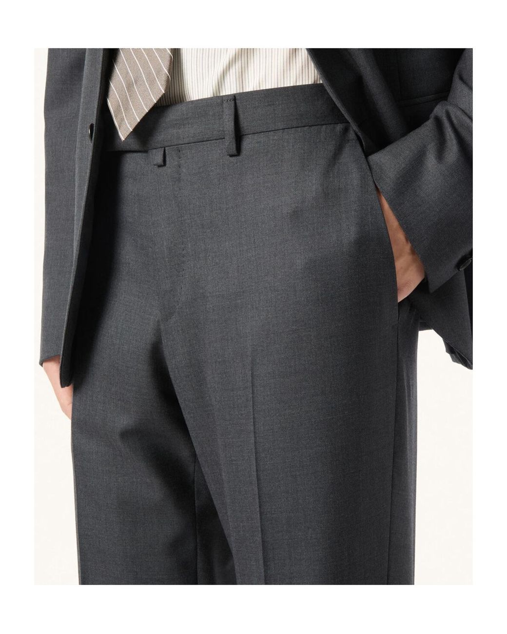 Loro Piana Black International Suit for men