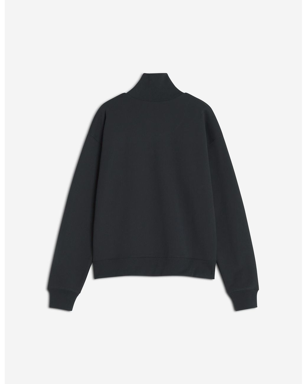 Maison Kitsuné Black Maison Kitsuné Dressed Fox Half Zip Sweatshirt