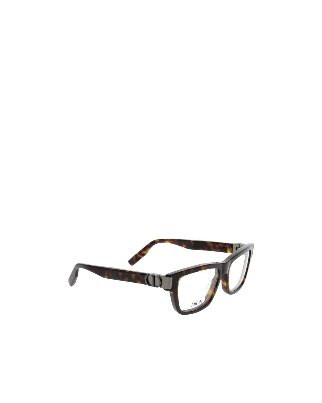 Dior White Eyewear Rectangle-Frame Glasses for men