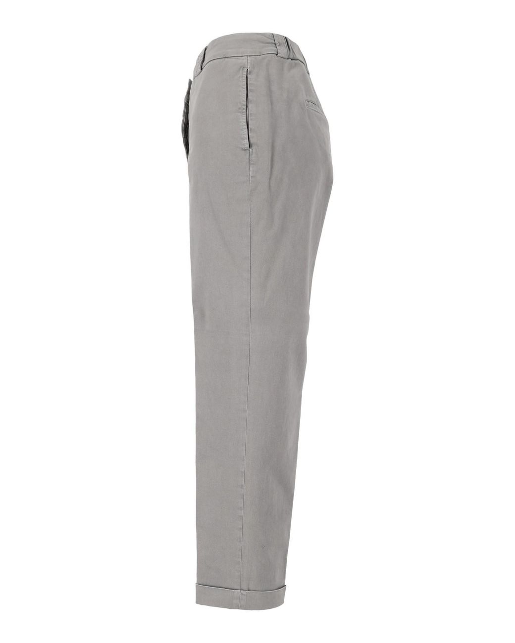Peserico Gray Pleated Tailored Trousers