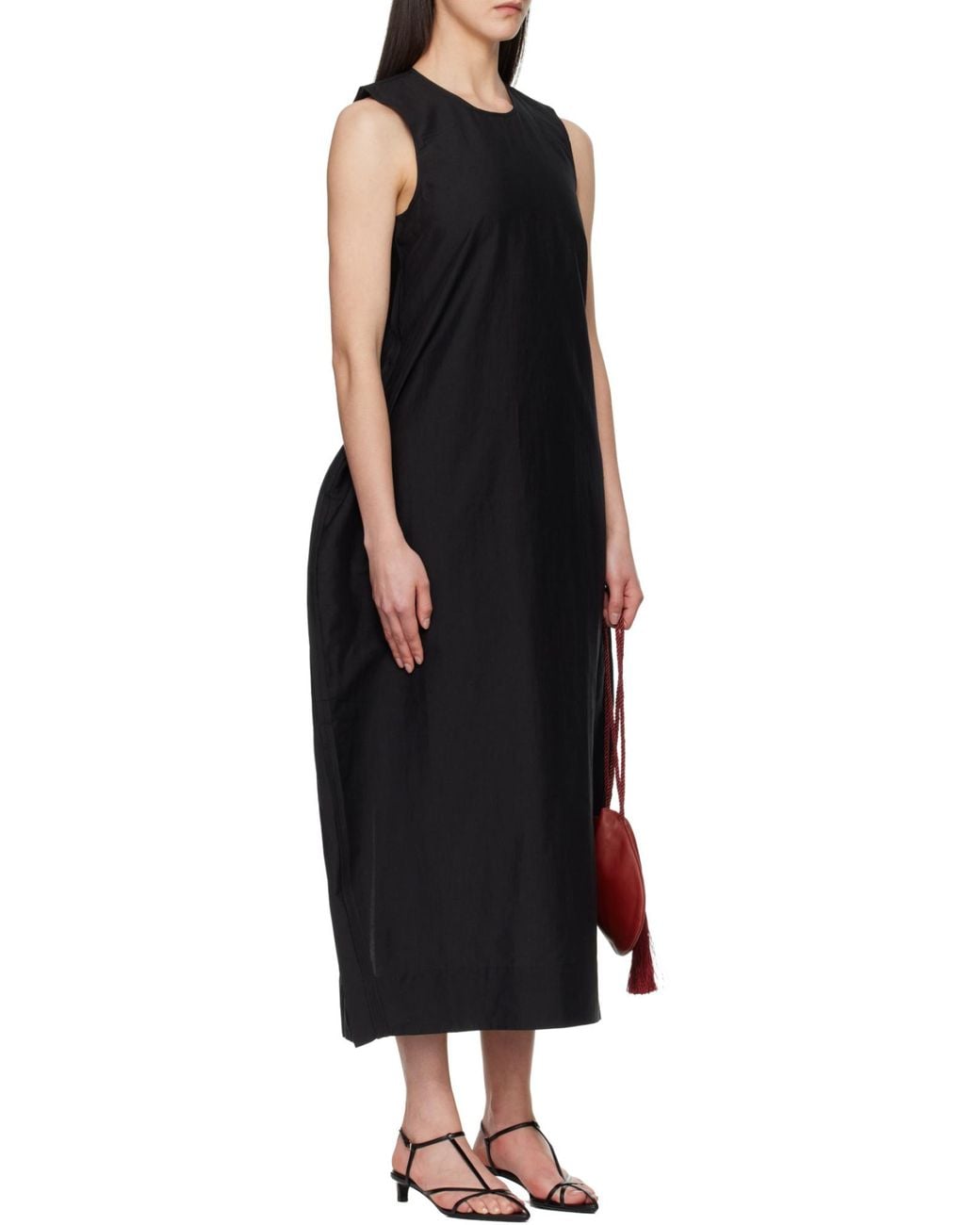 Rohe Black Loose Fit Sleeveless Dress