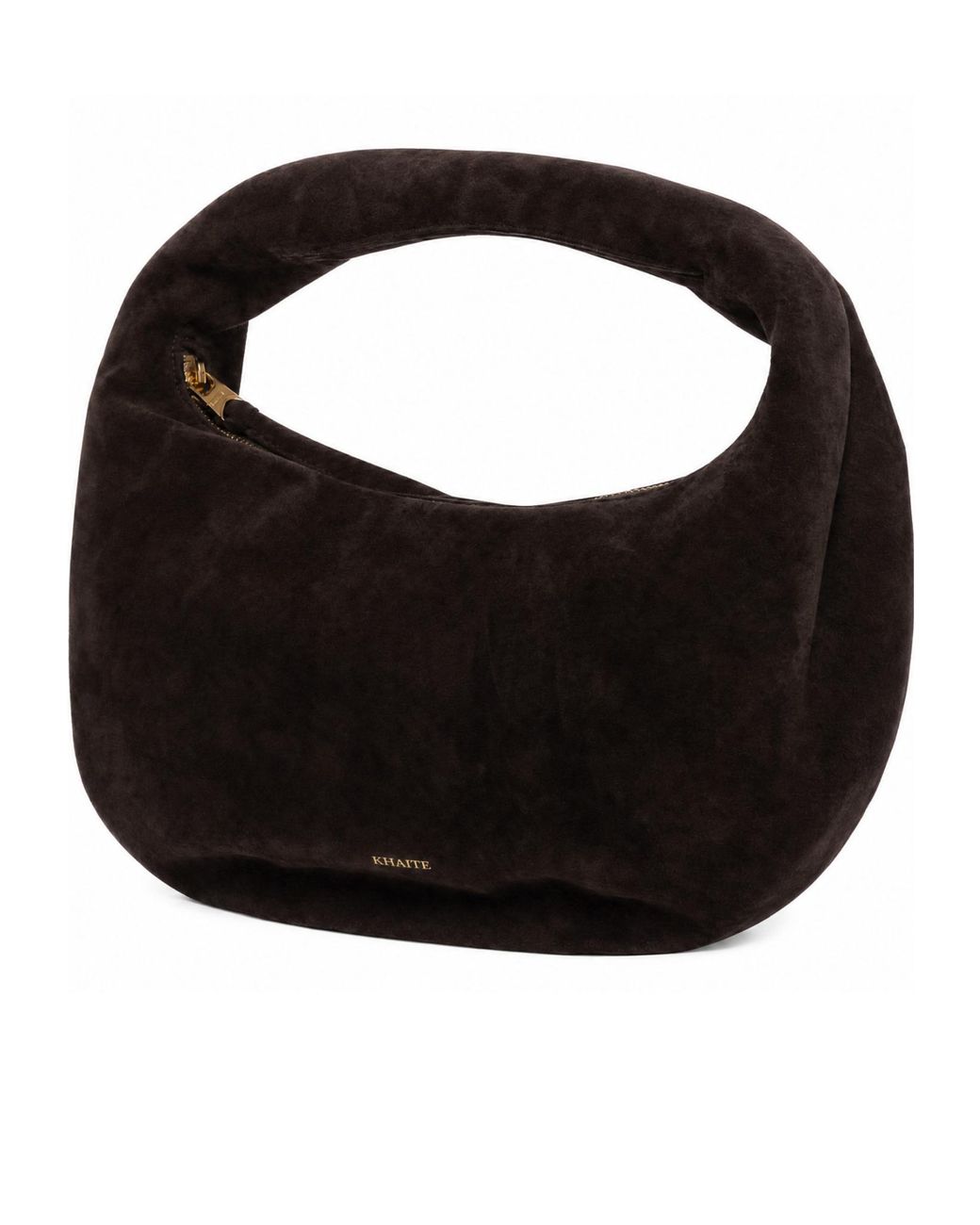 Khaite Black Olivia Crescent Mini Tote Bag