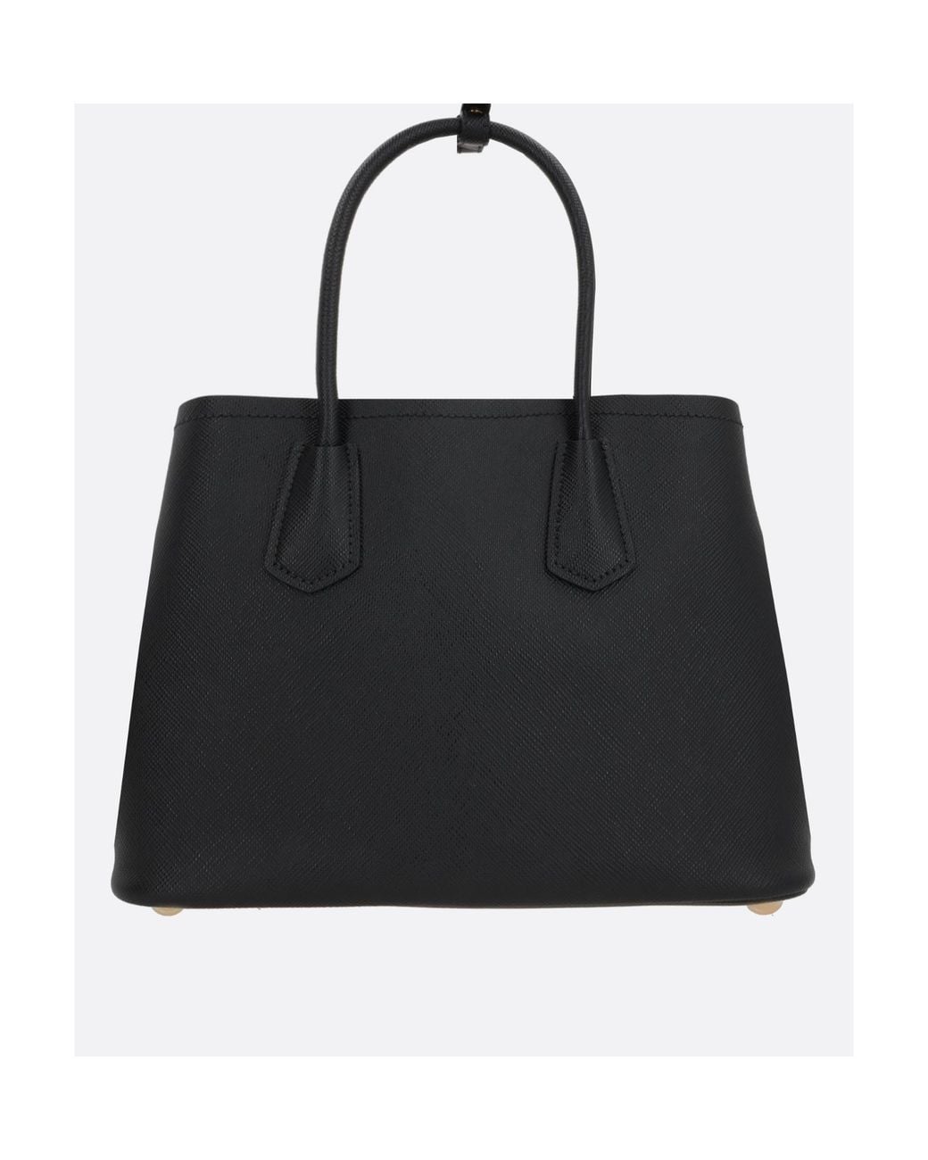 Prada Black Medium Double Saffiano Leather Bag