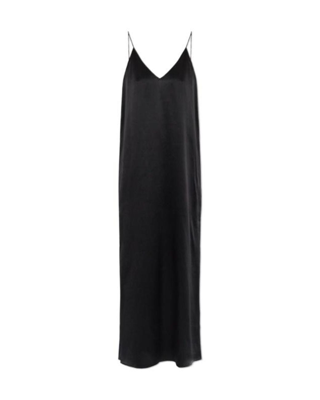 Lisa Yang Black Spaghetti Strap Maxi Dress