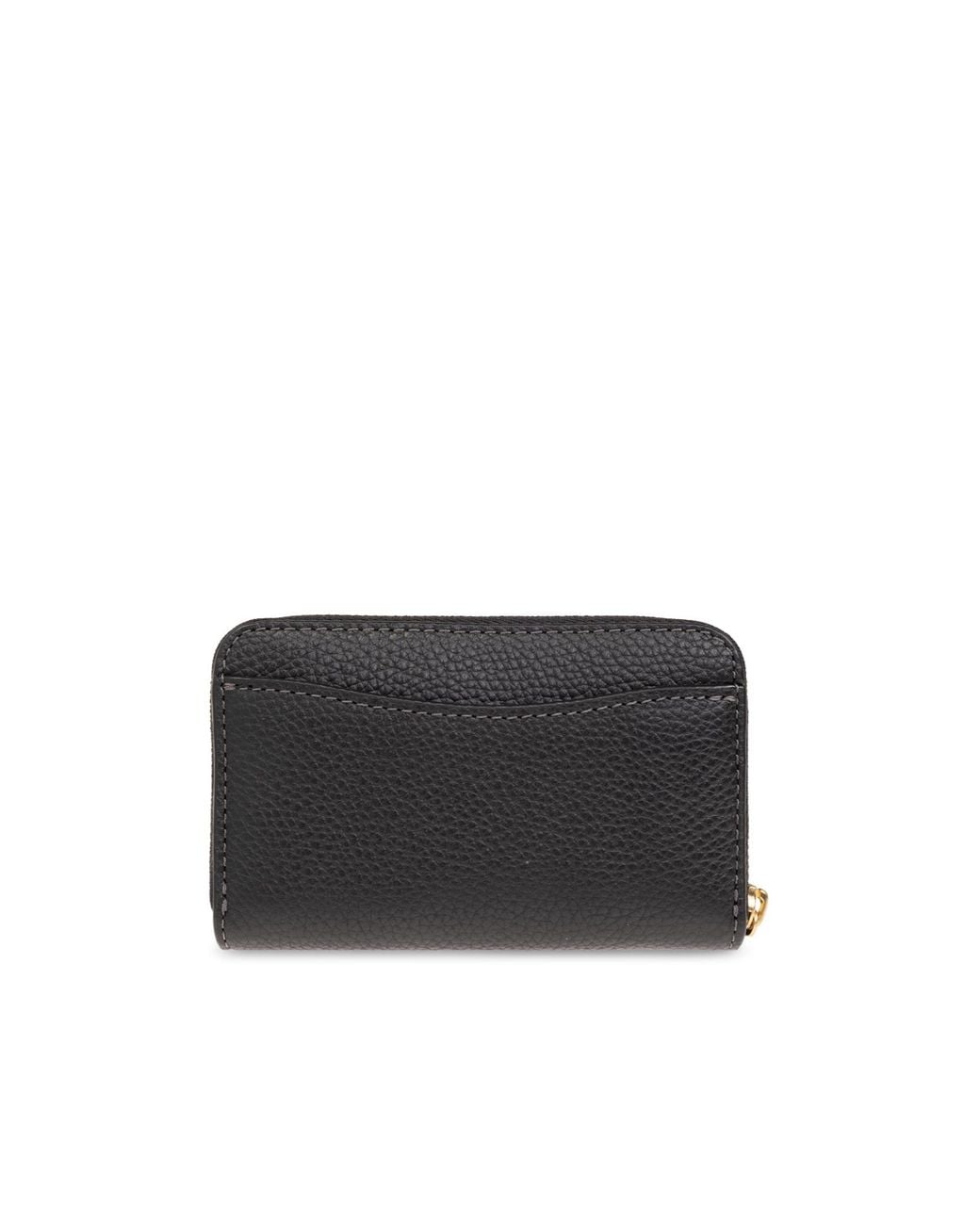 COACH Black Essential Small Zip Around Wallet