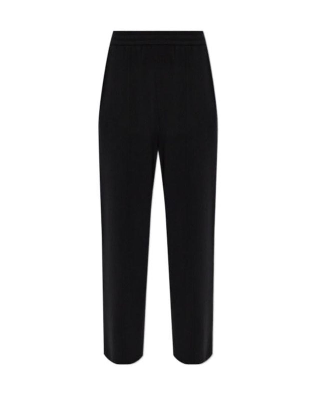 Lanvin Black Straight-Leg Knit Pants