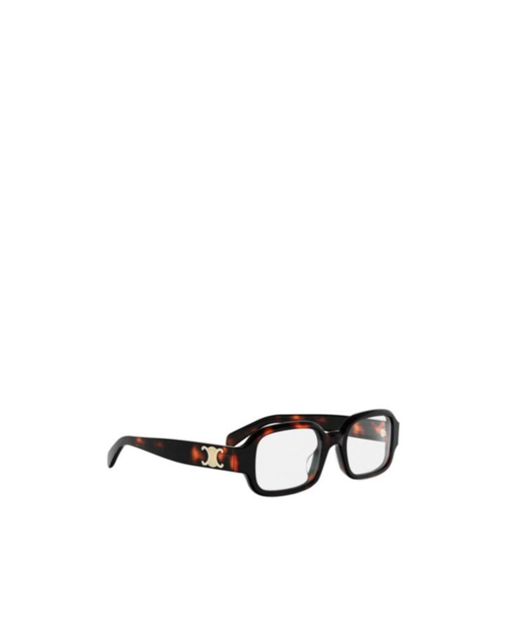 Céline White Full-Rimmed Plano Lenses