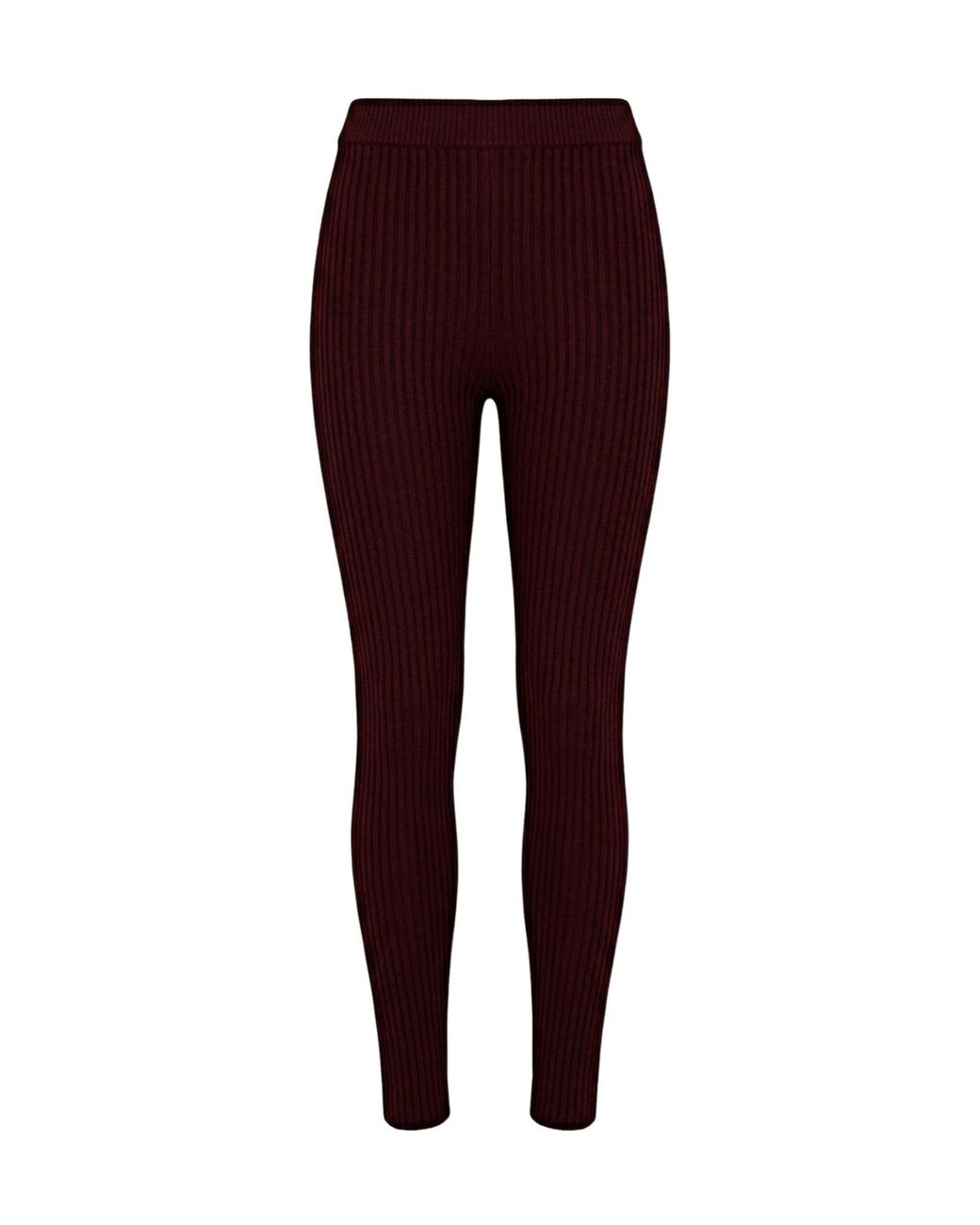 Max Mara Purple Solid-Colored Knit Leggings