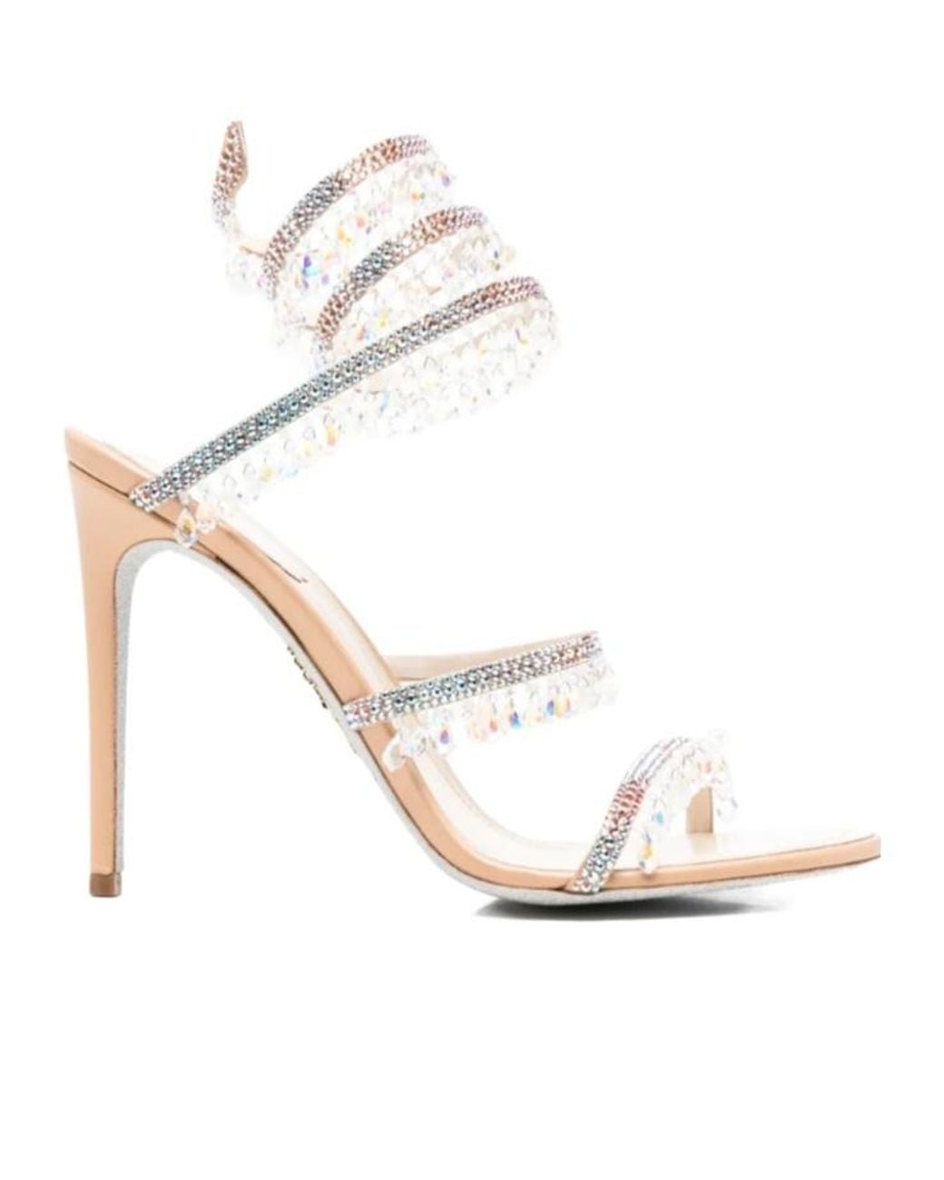 Rene Caovilla White René Caovilla Chandelier Sandals
