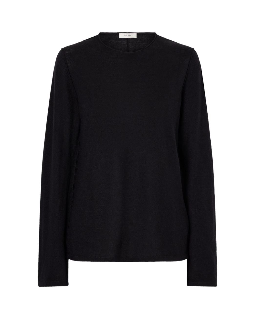 The Row Black Long-Sleeved Tops