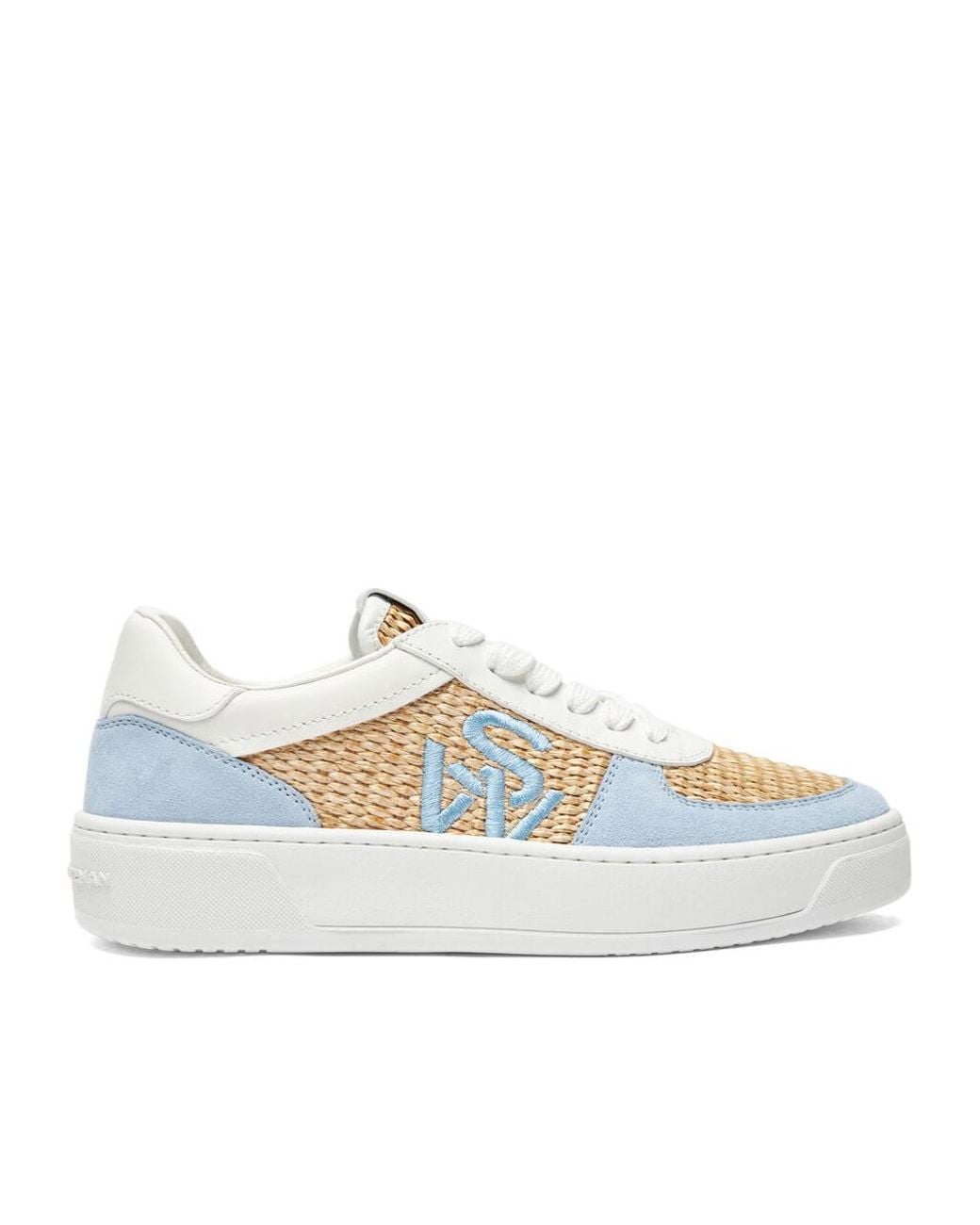 Stuart Weitzman White Sw Courtside Logo Sneakers