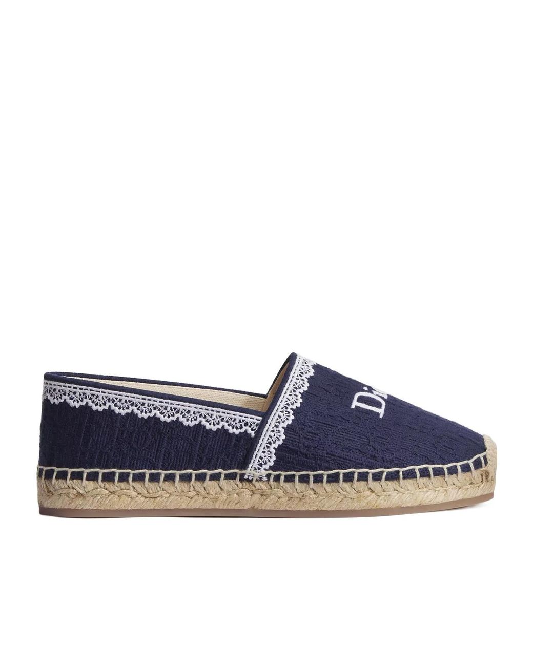 Dior Blue Dentelle Espadrille