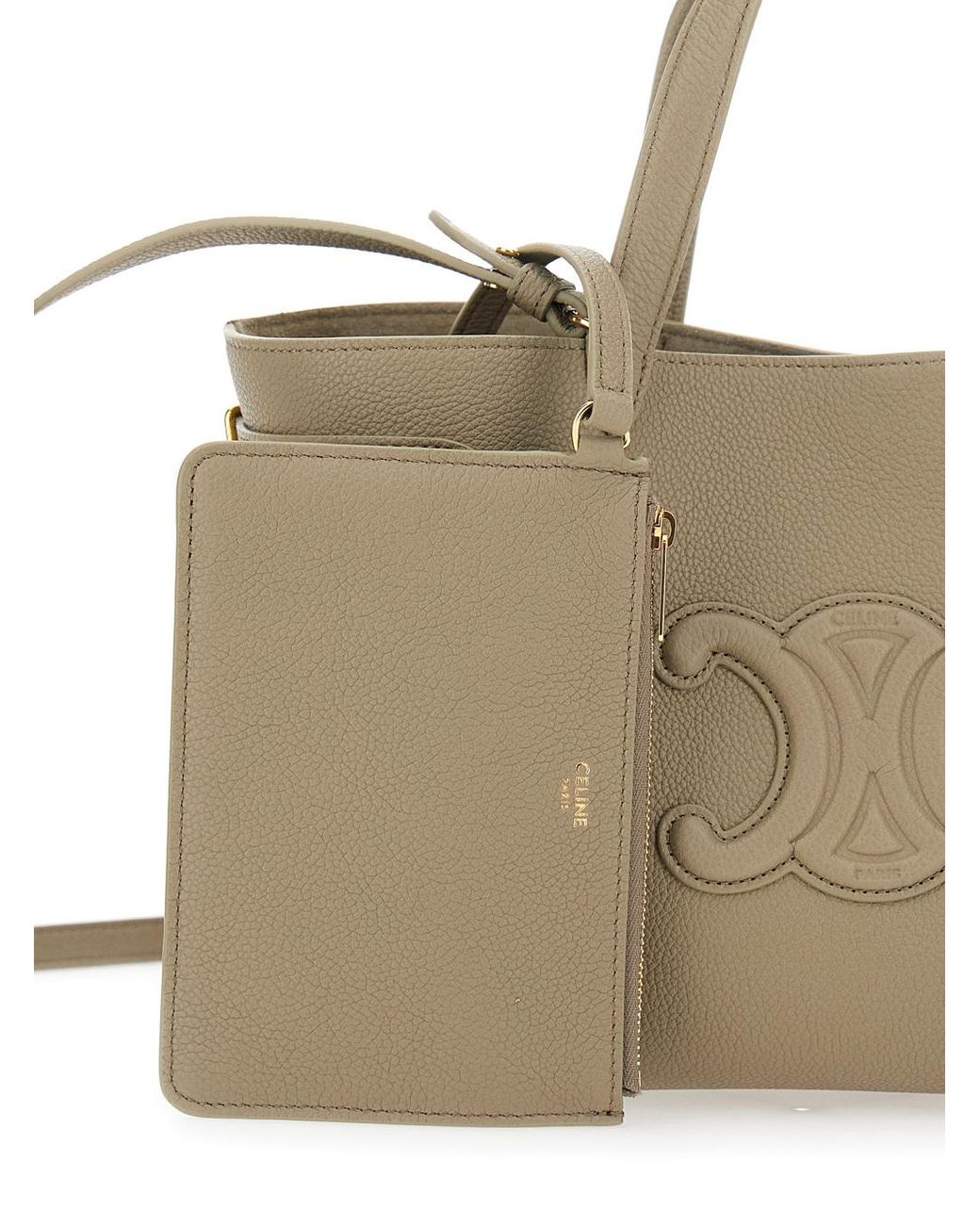 Céline Metallic Mini Cabas Anais Cuir Triomphe