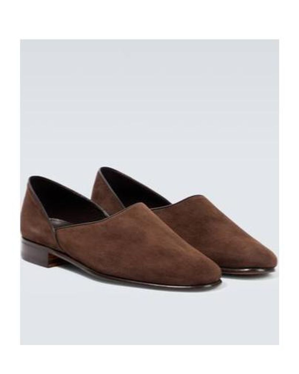 Bode Brown House Shoe Suede Loafers for men