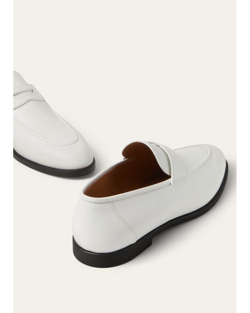 Loro Piana White Sergio Loafer