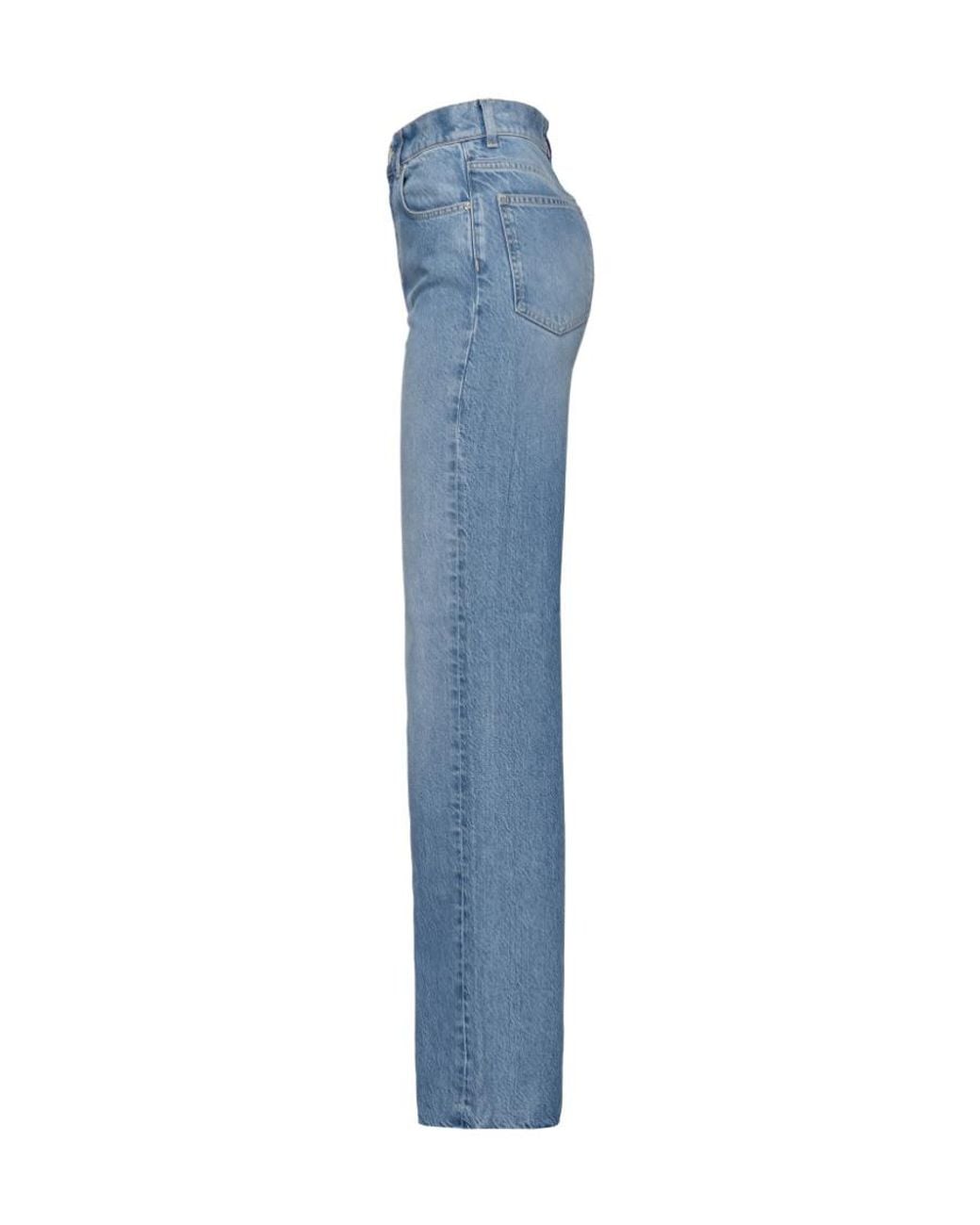 Pinko Blue Logo Patch Straight Leg Jeans