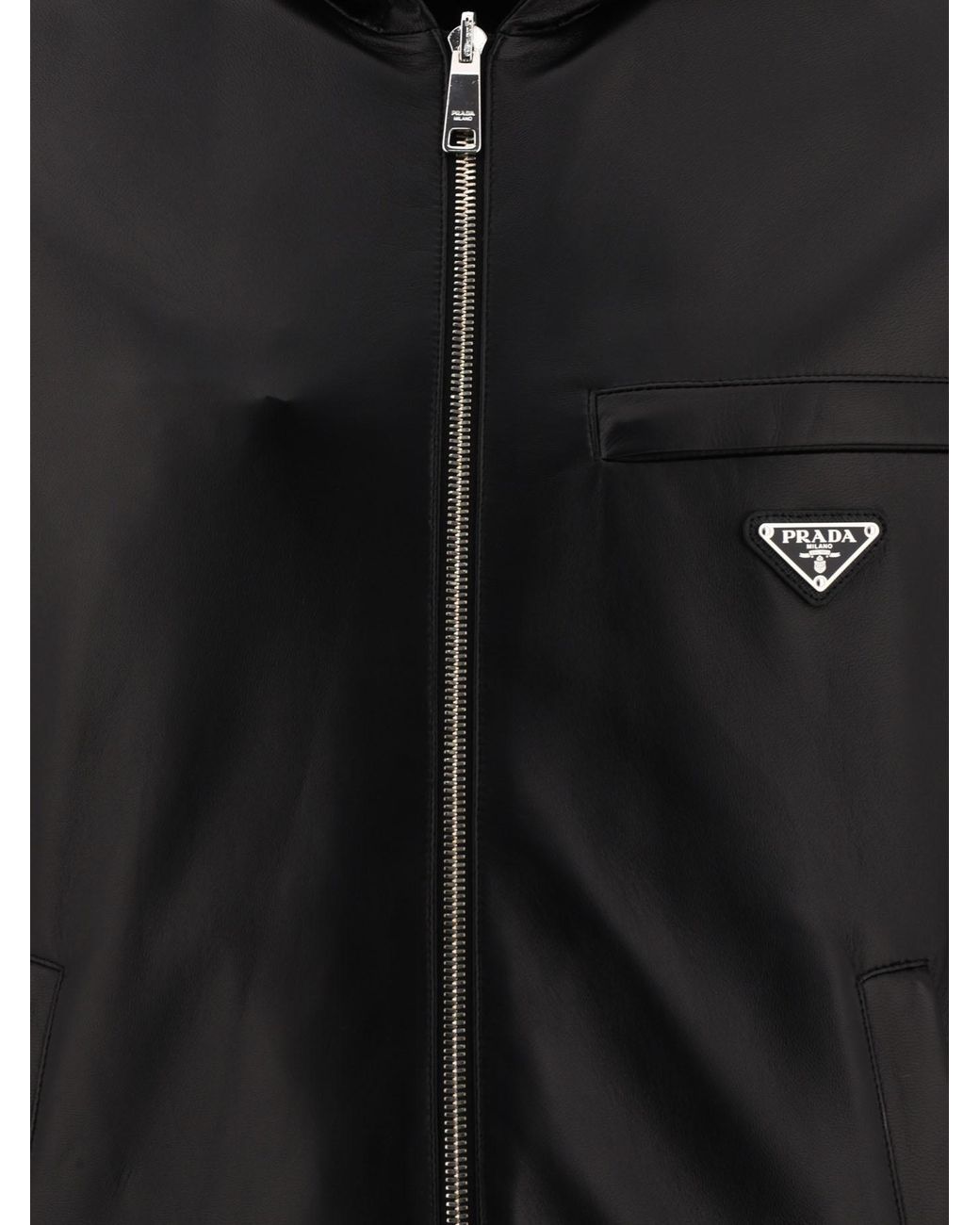 Prada Black Reversible Hooded Jacket for men