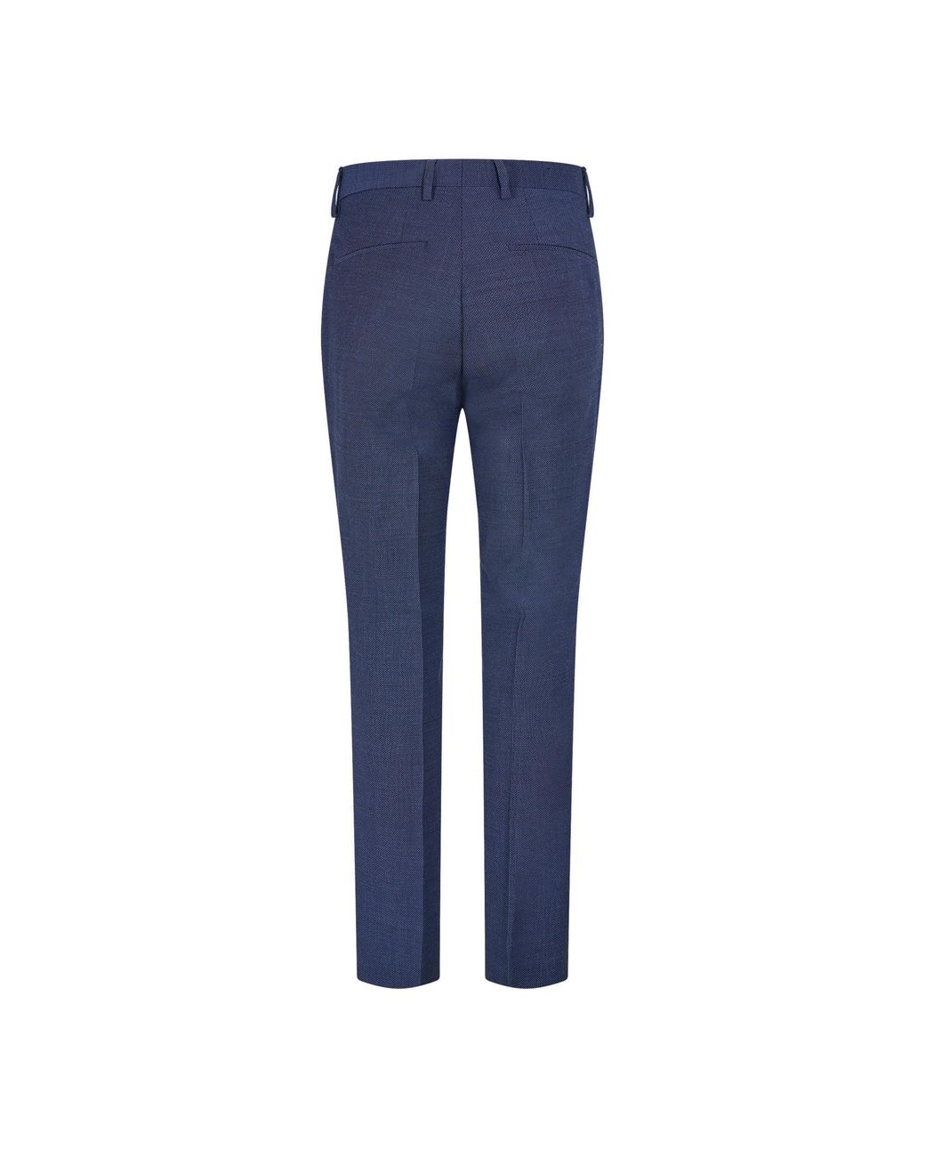Boss Blue Solid Color Casual Trousers for men