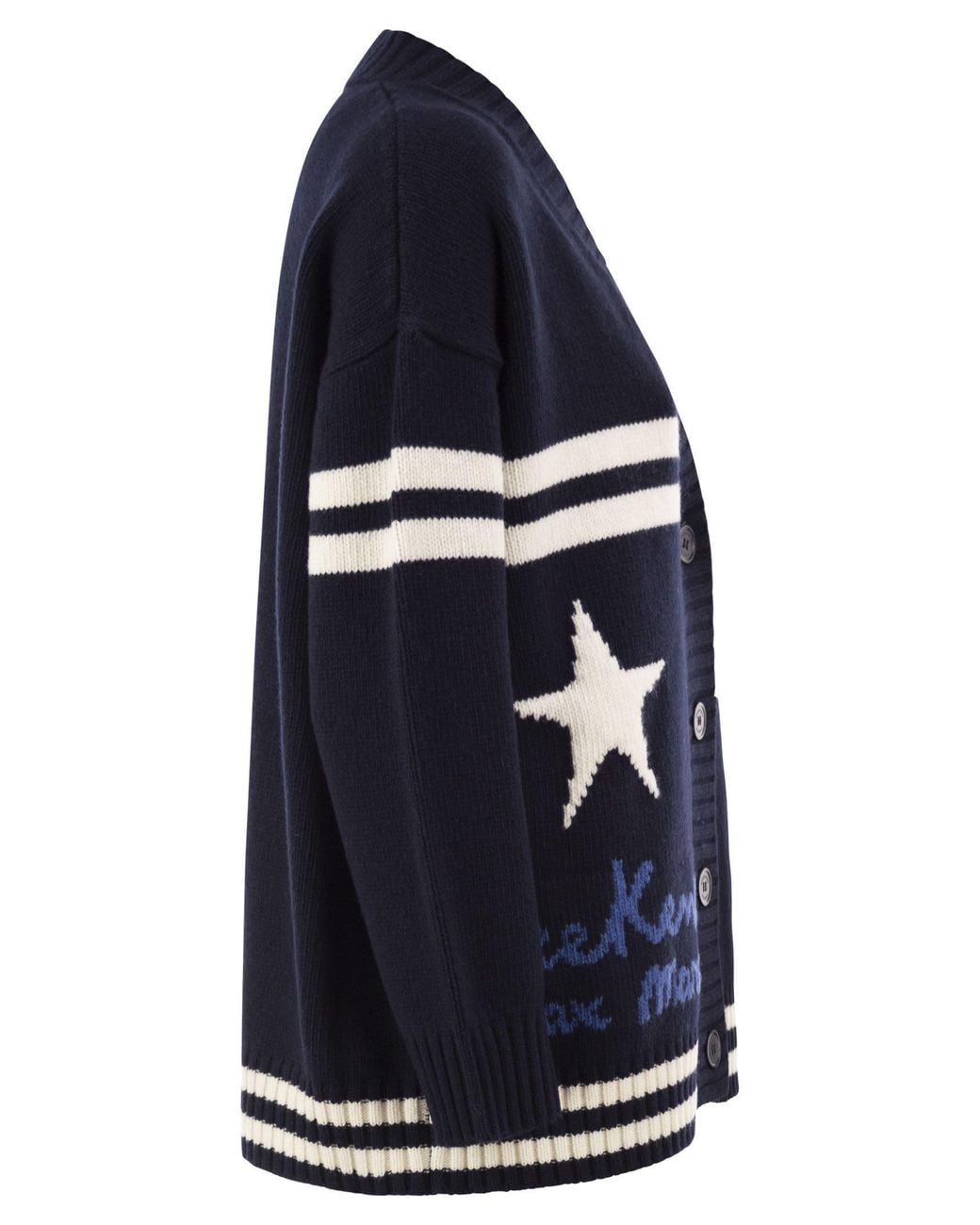 Weekend by Maxmara Blue Belgio Oversized Cardigan