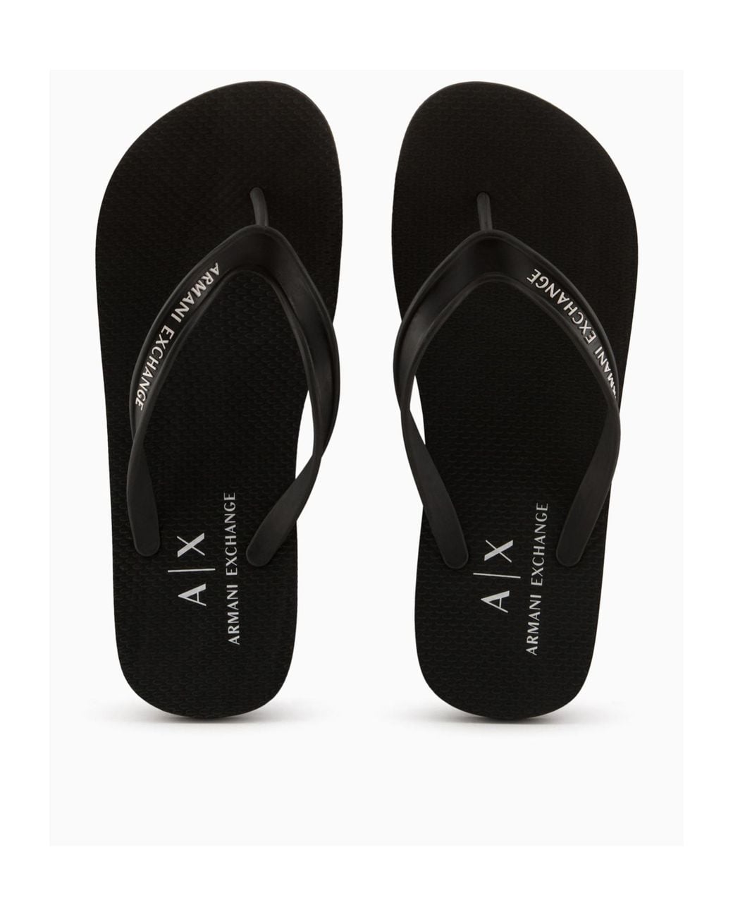 ARMANI EXCHANGE Brown Flip-Flops for men