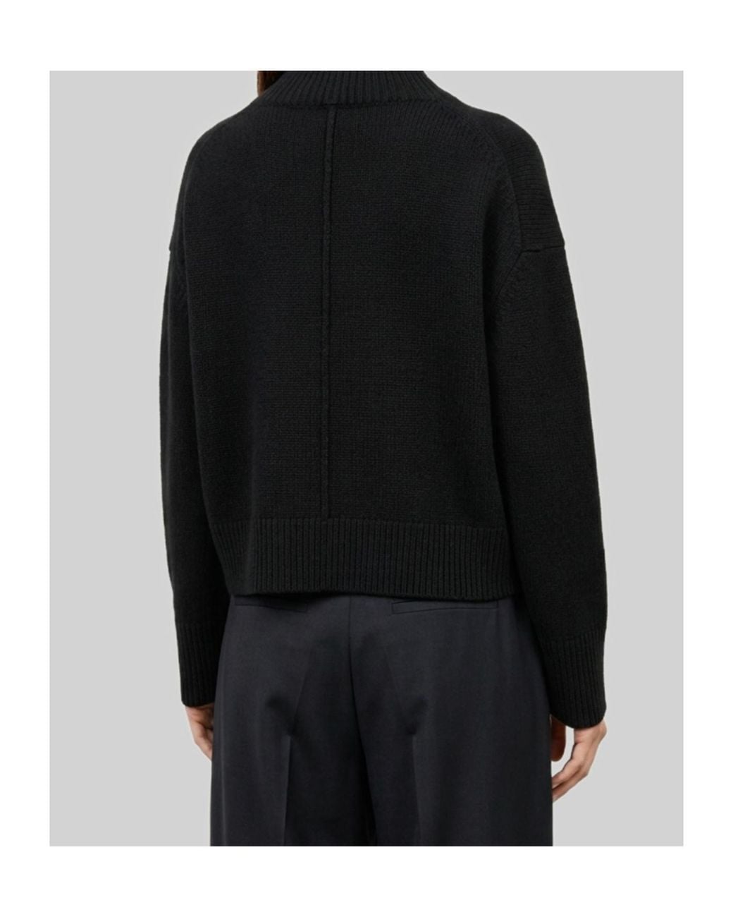 Loulou de Saison Black Jonah Turtleneck Knitted Sweater