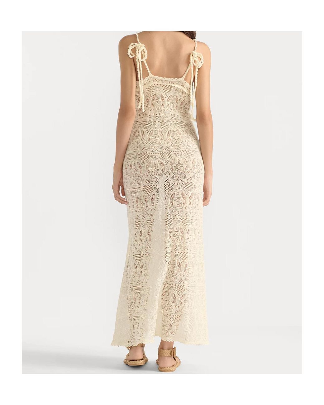 Dior White Iviera Long Flared Dress