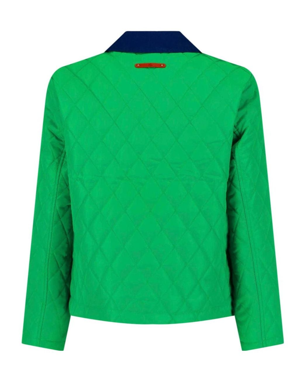 Ralph Lauren Green Lauren Quilted Snap-Front Jacket