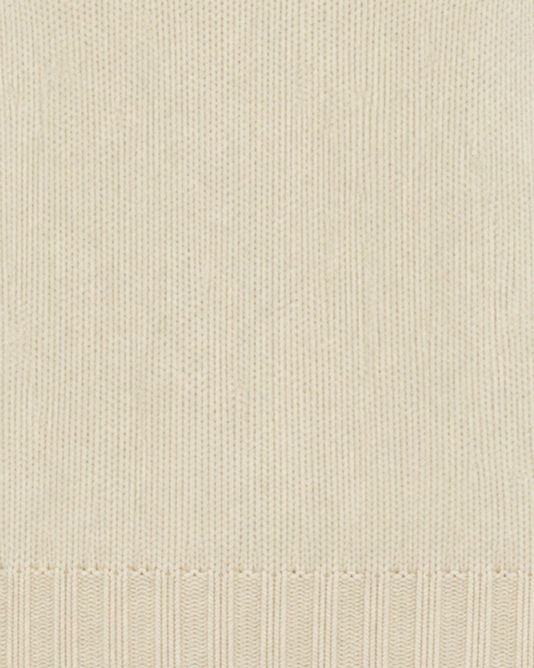Fabiana Filippi White Ribbed Turtleneck Knitted Jumper