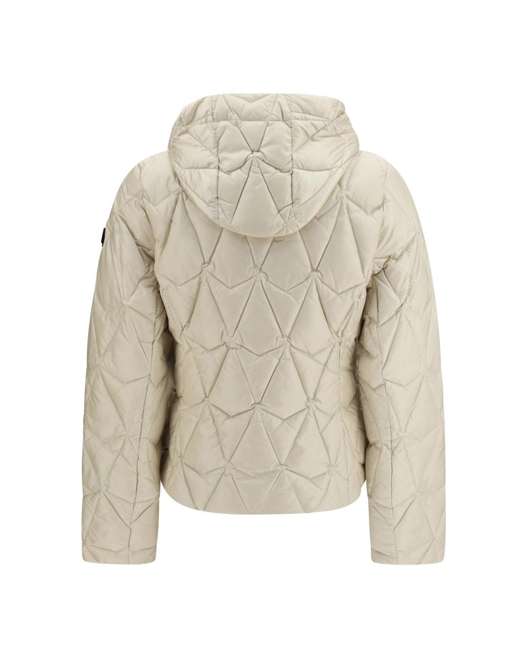 Moose Knuckles Natural Hooded Quilted Down Jacket