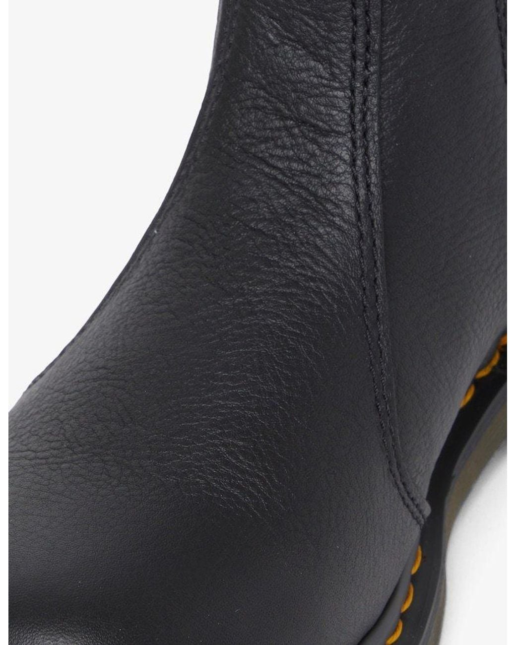 Dr. Martens Black 2976 Round-Toe Chelsea Boots