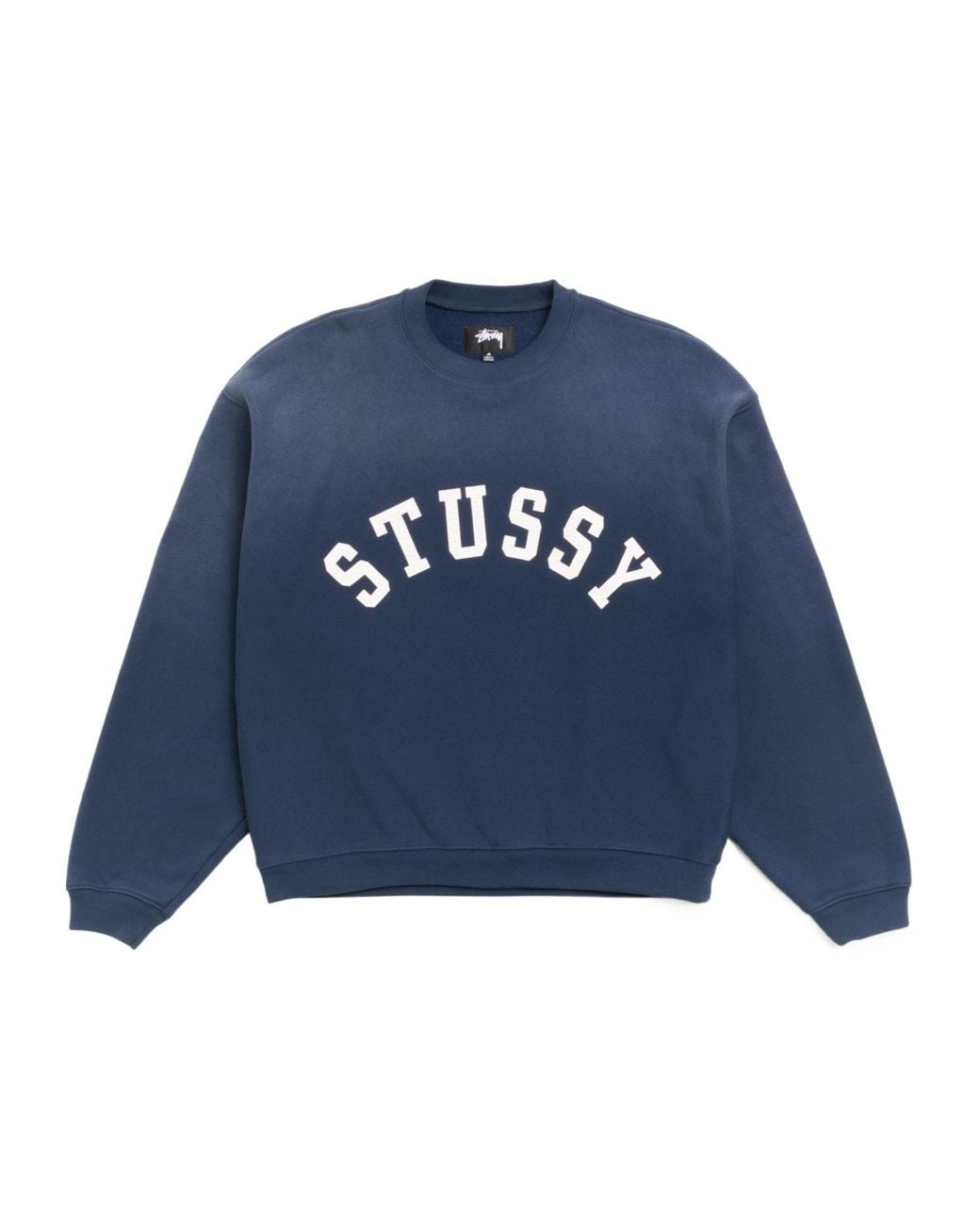 Stussy Blue Stüssy Logo Crewneck Sweatshirt for men