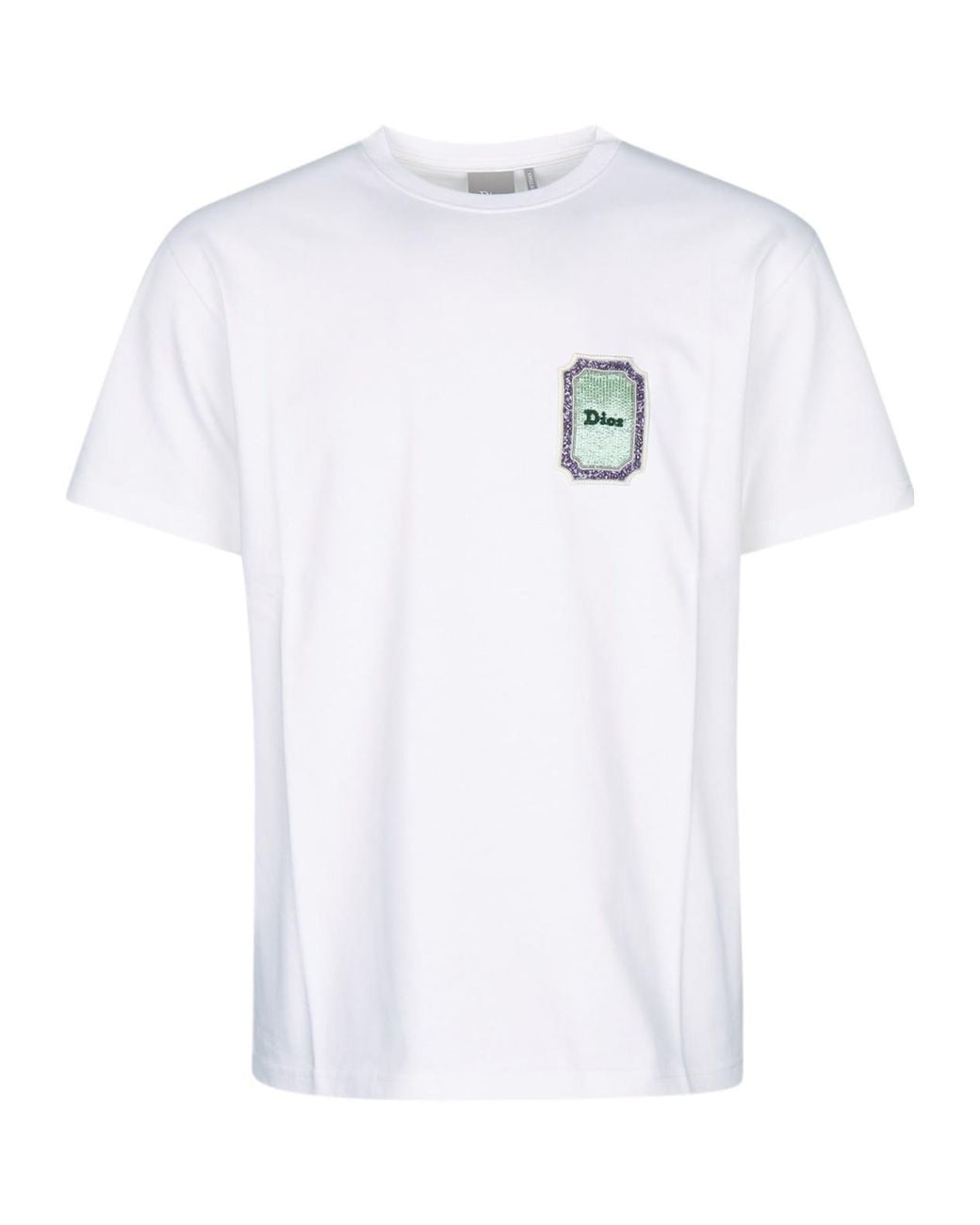 Dior White Medaillon T-Shirt, Relaxed Fit for men