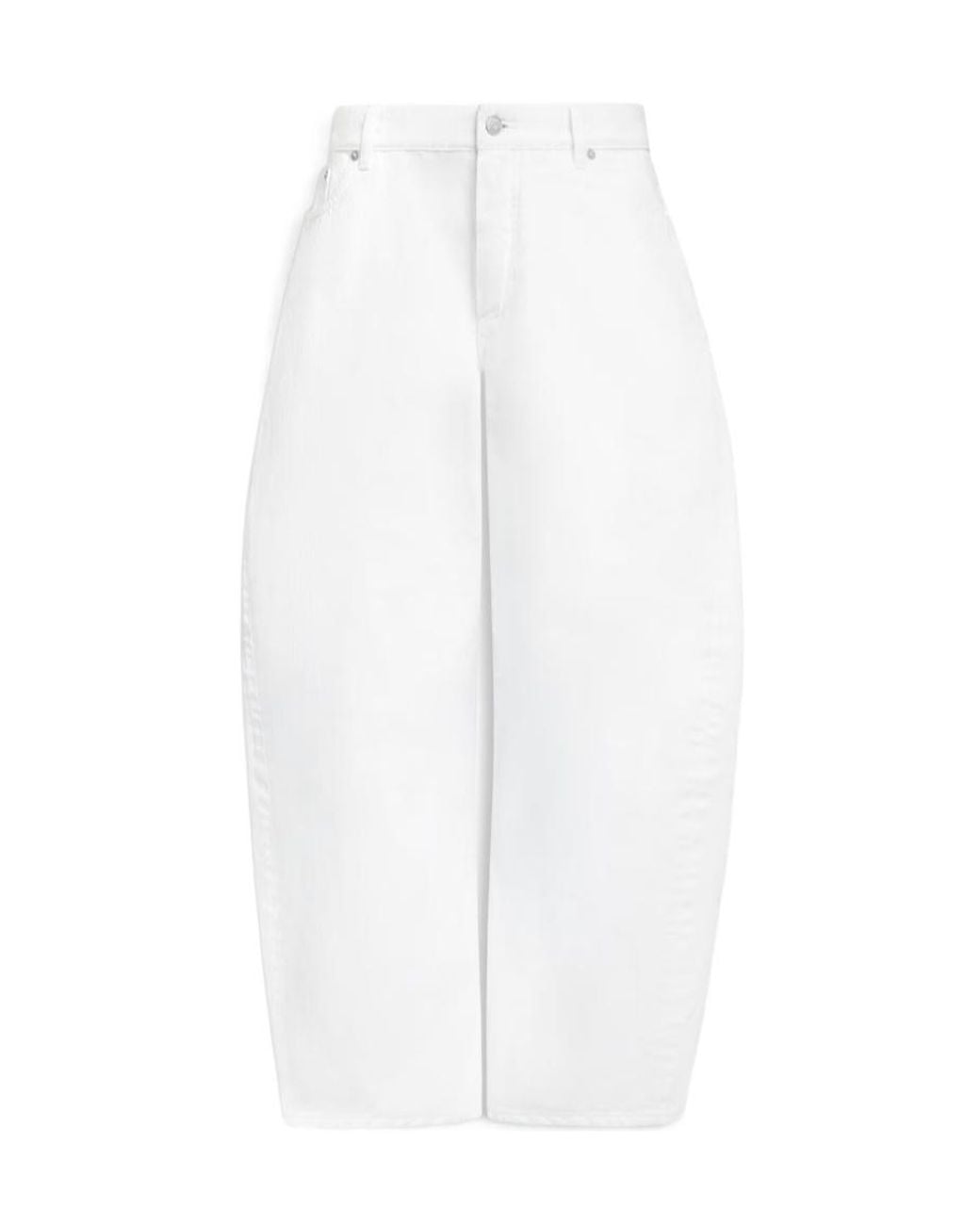 Alaïa White Alaïa Rodeo Curved-Leg Jeans