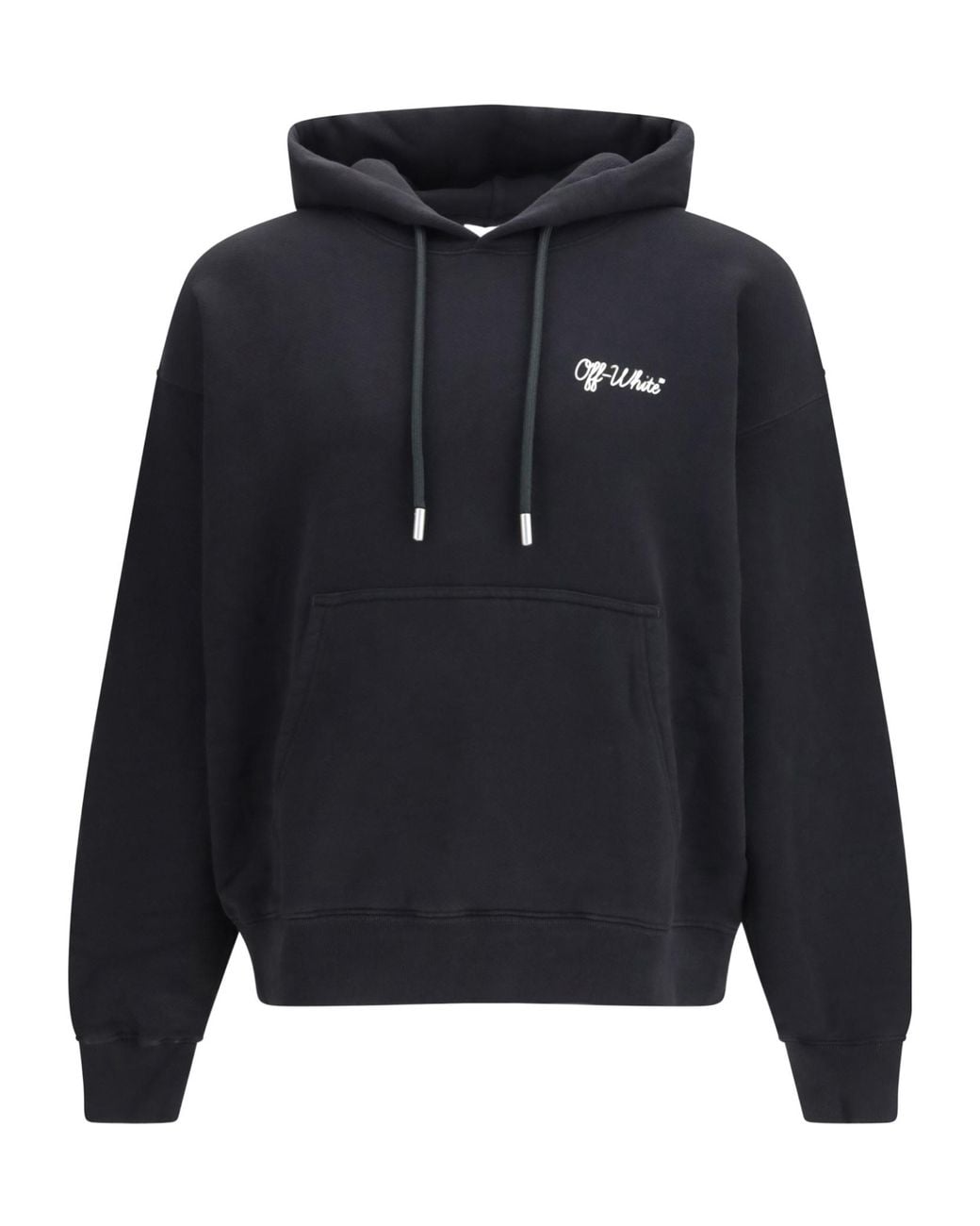 Off-White c/o Virgil Abloh Blue Script Skate Drawstring Hoodie for men