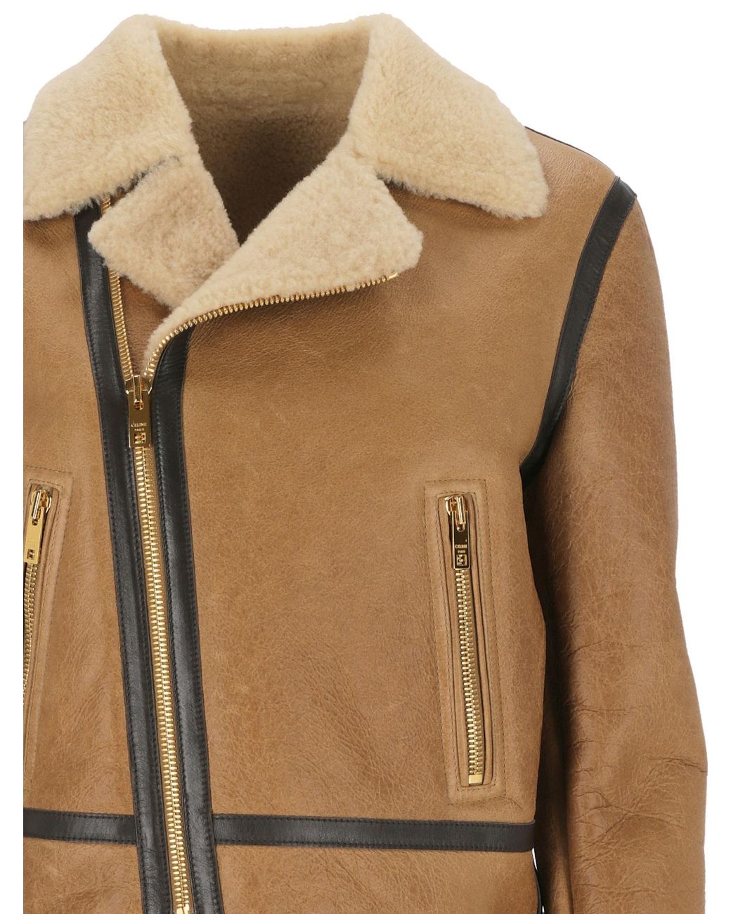 Céline Natural Biker Jacket