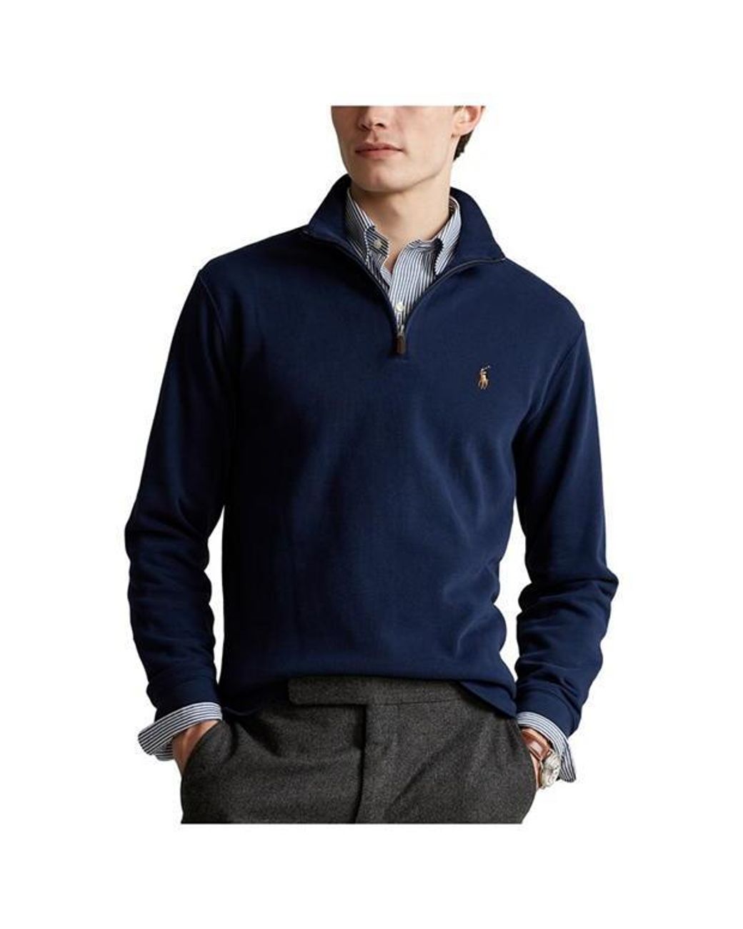 Polo Ralph Lauren Blue Logo Sweater for men