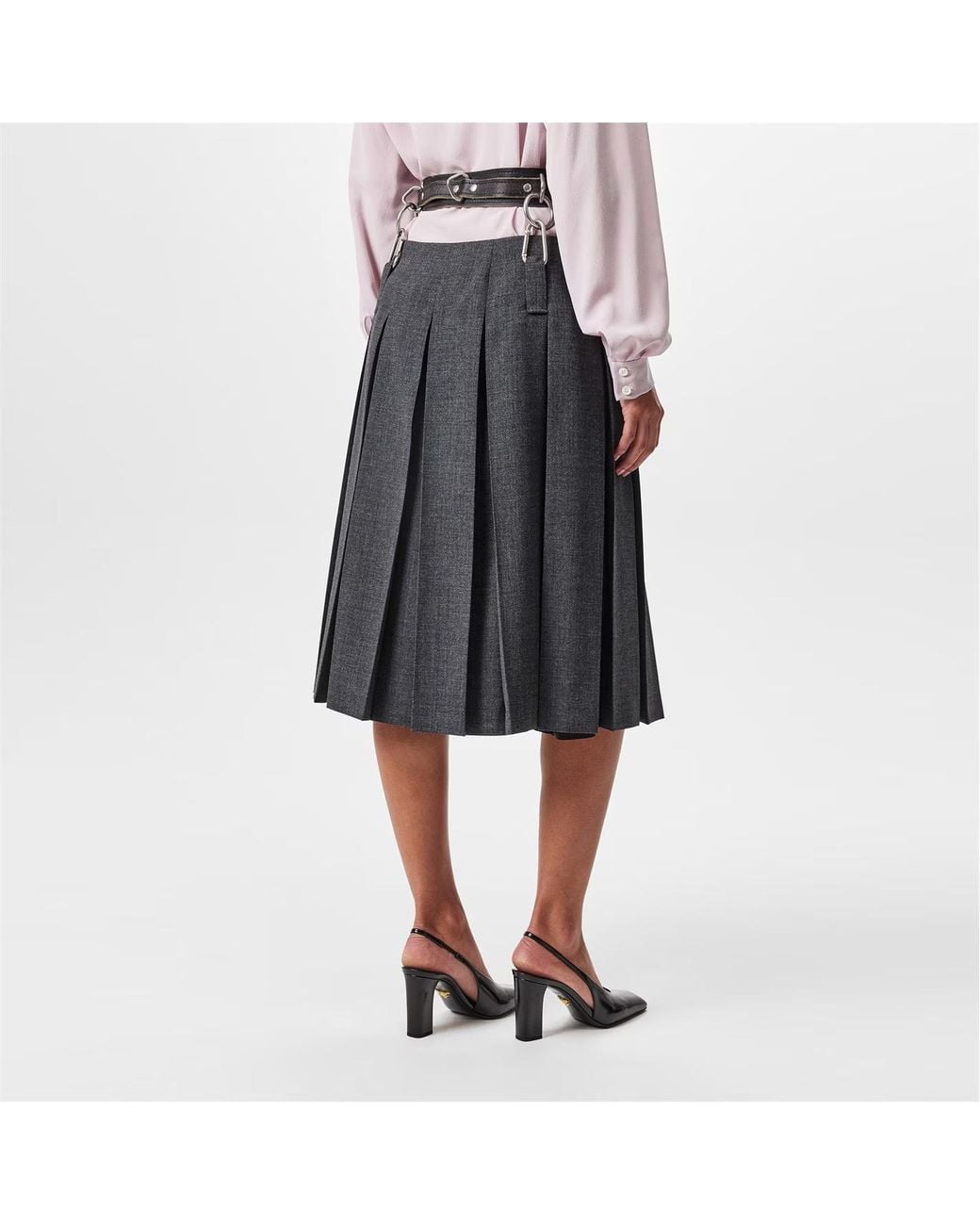 Prada Black Pleated Skirt