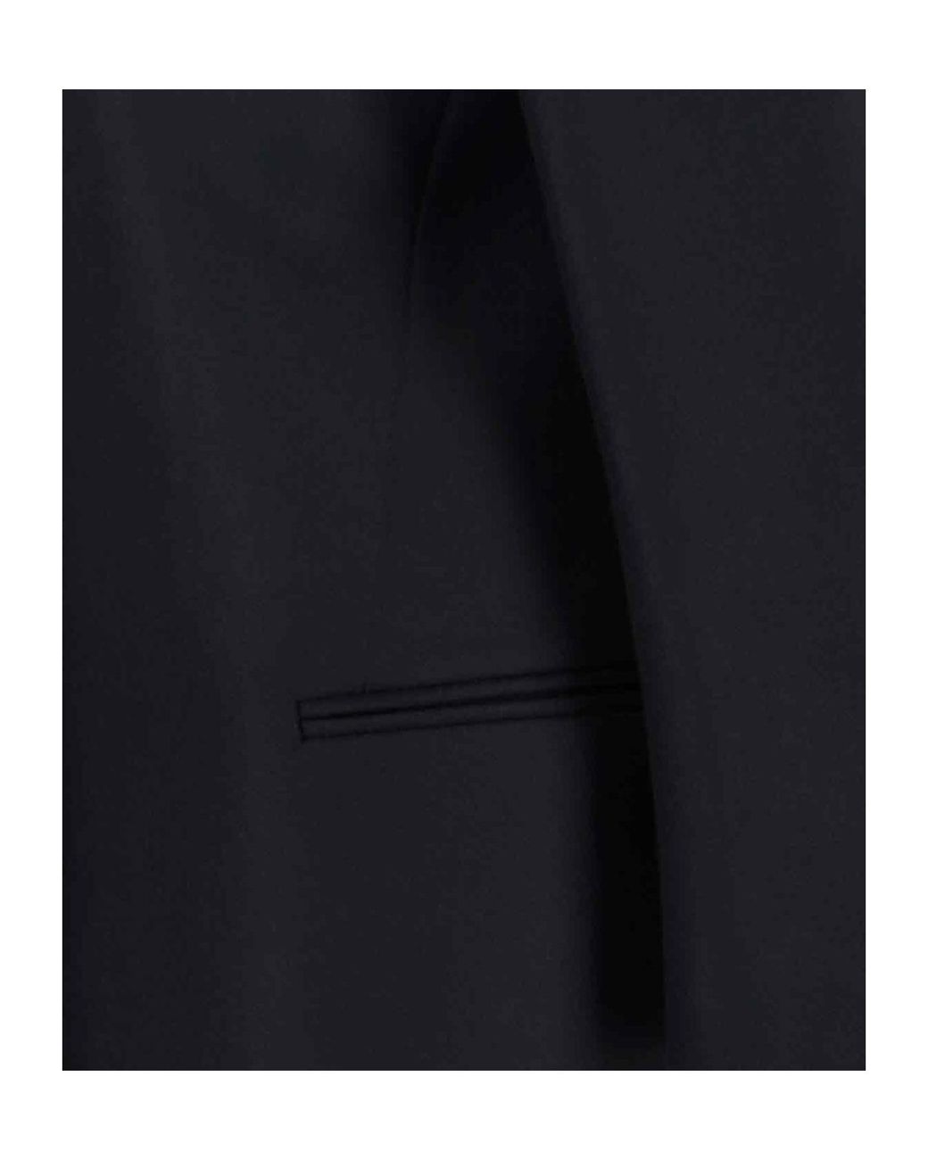 Calvin Klein Black Crewneck Long Coat