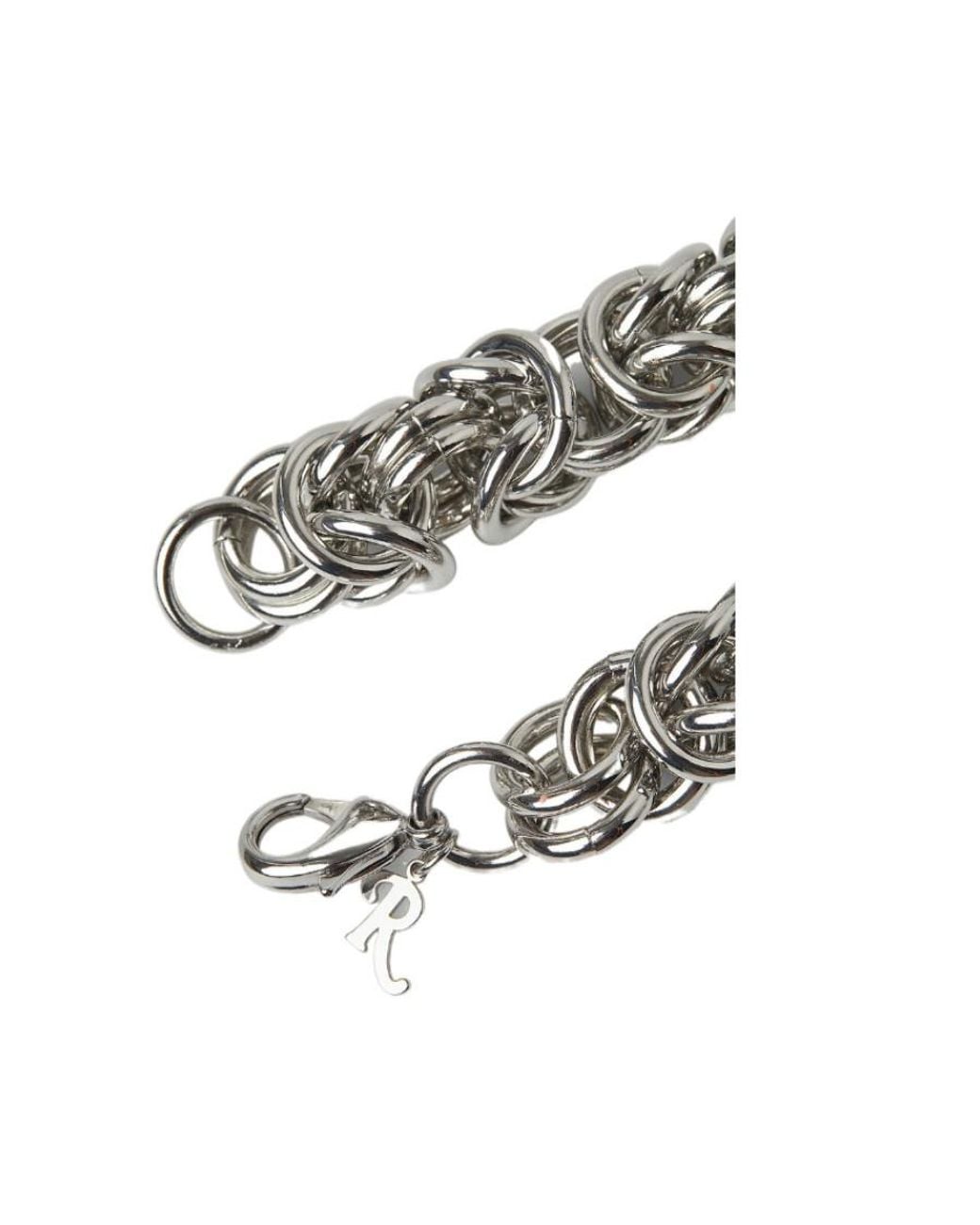 Raf Simons Metallic Cluster Chain Necklace for men