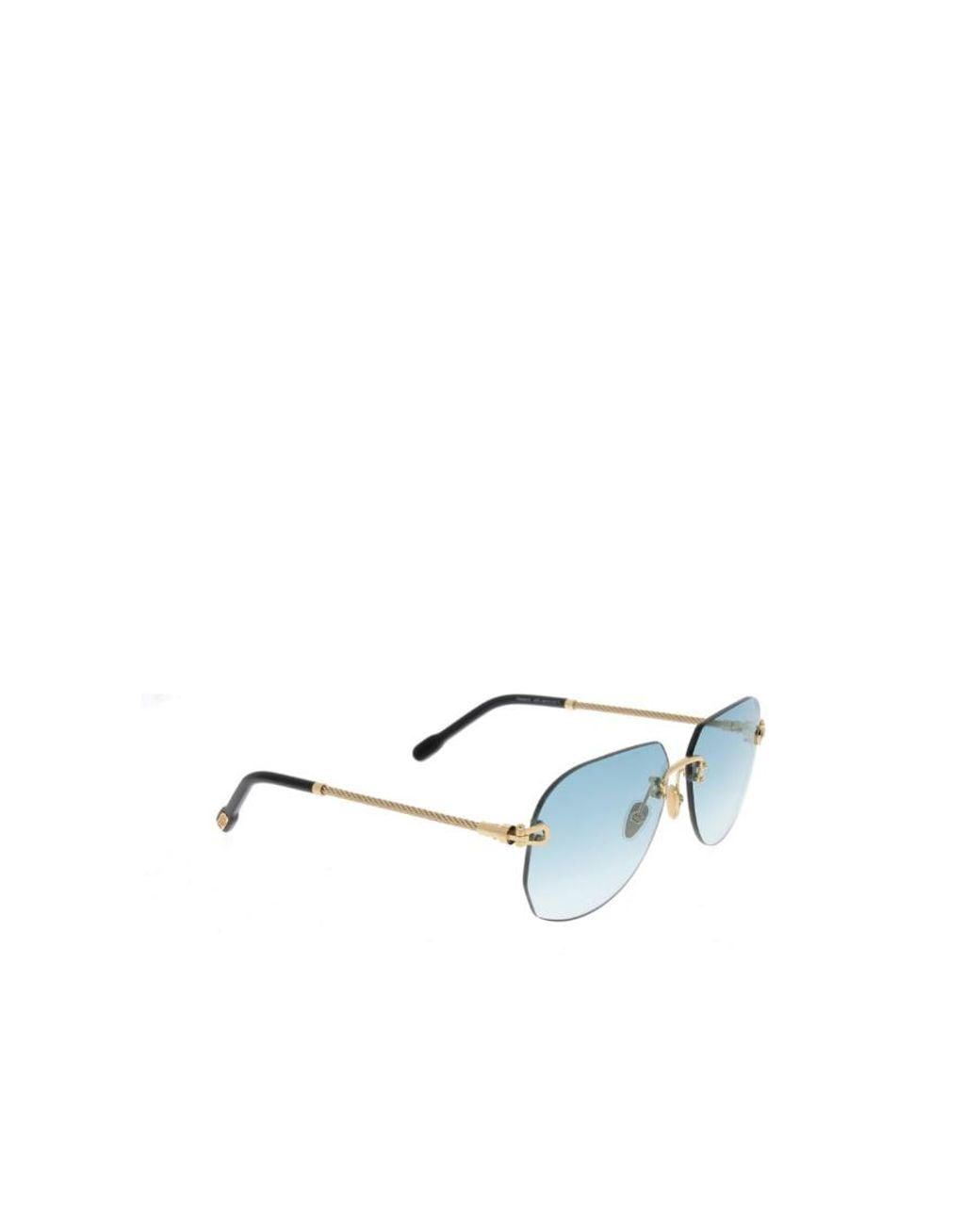 Fred Blue Logo Sunglasses for men