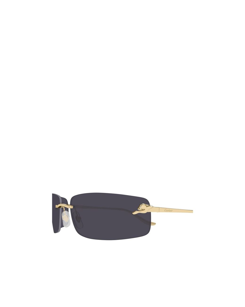 Cartier Blue Rimless Sunglasses for men