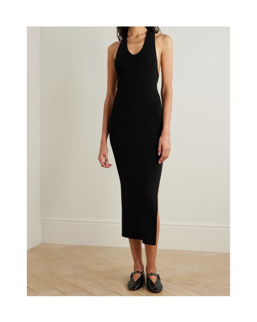 St. Agni Black Sleeveless Dress